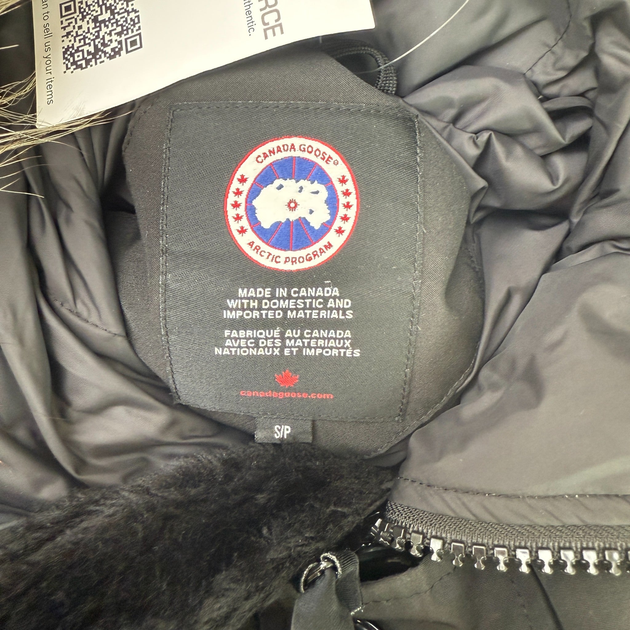 Men's Jasper Parka Down Jacket Black Size S