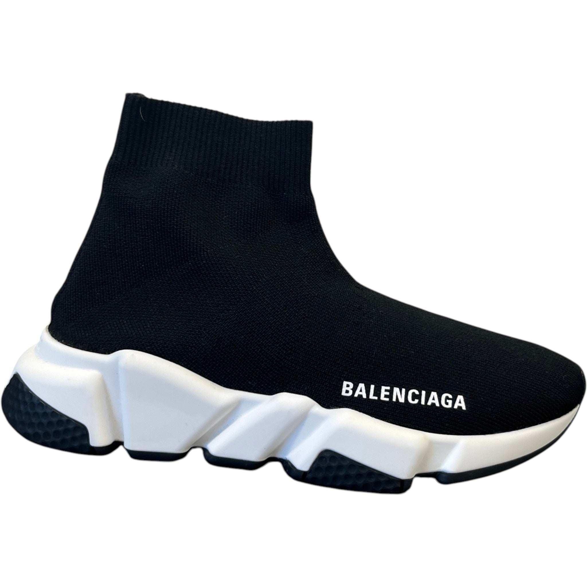 Women's Speed Sock High Trainers Black Size EU 35 / UK 2