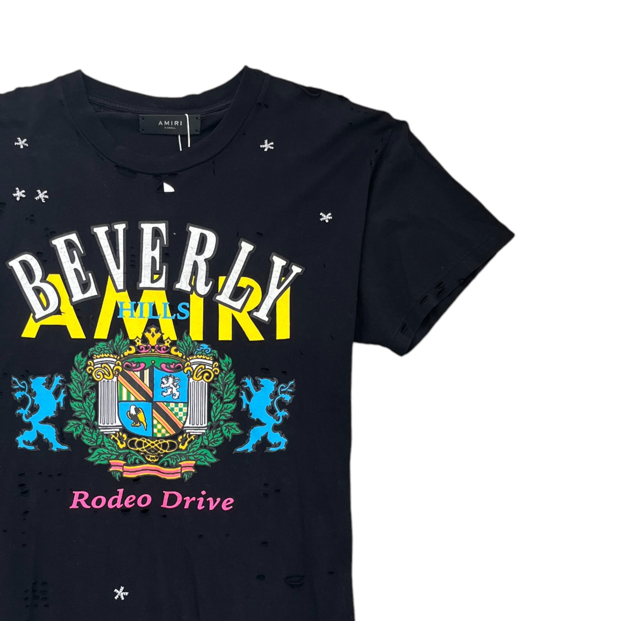 Men's Logo Print T-Shirt Black Size XS