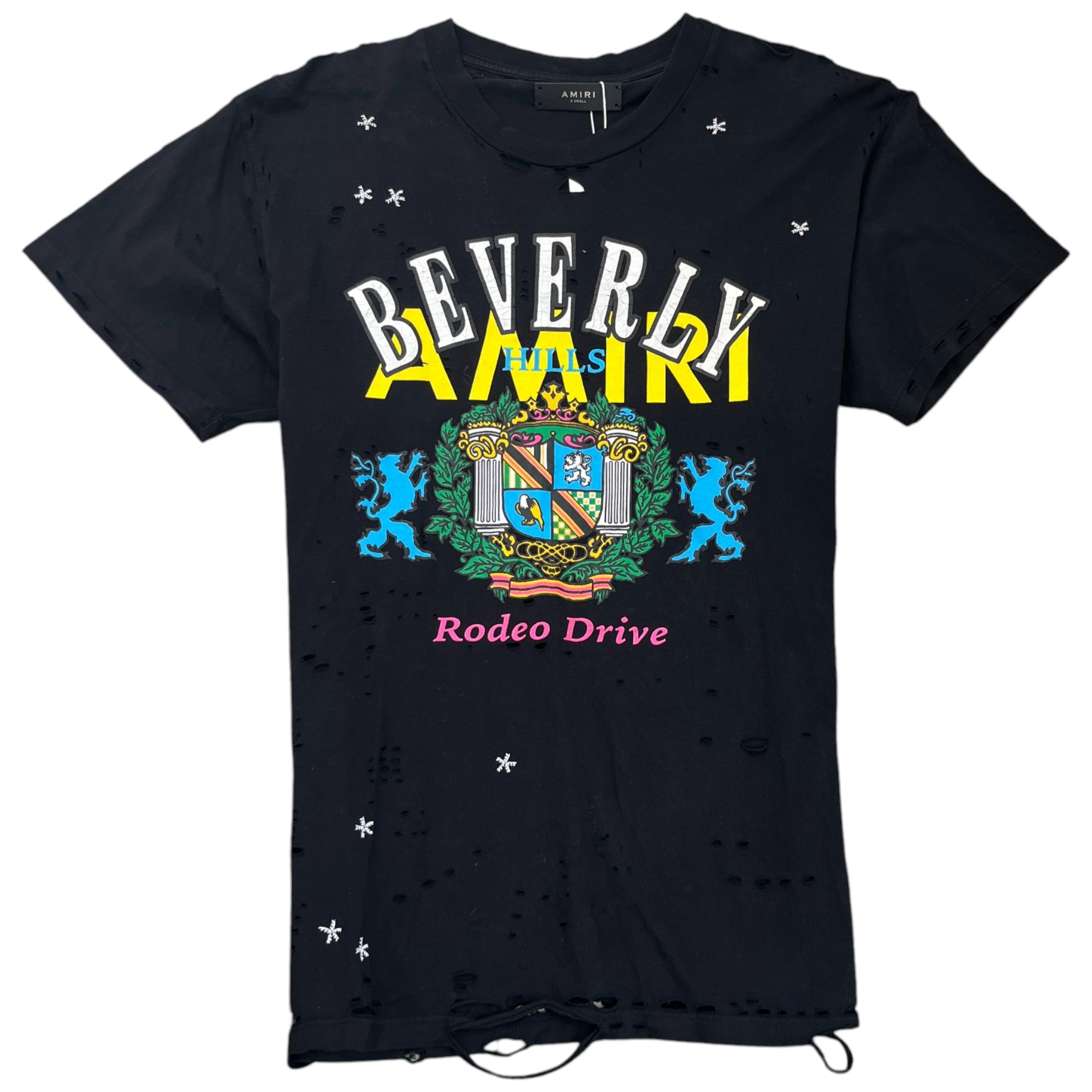 Men's Logo Print T-Shirt Black Size XS