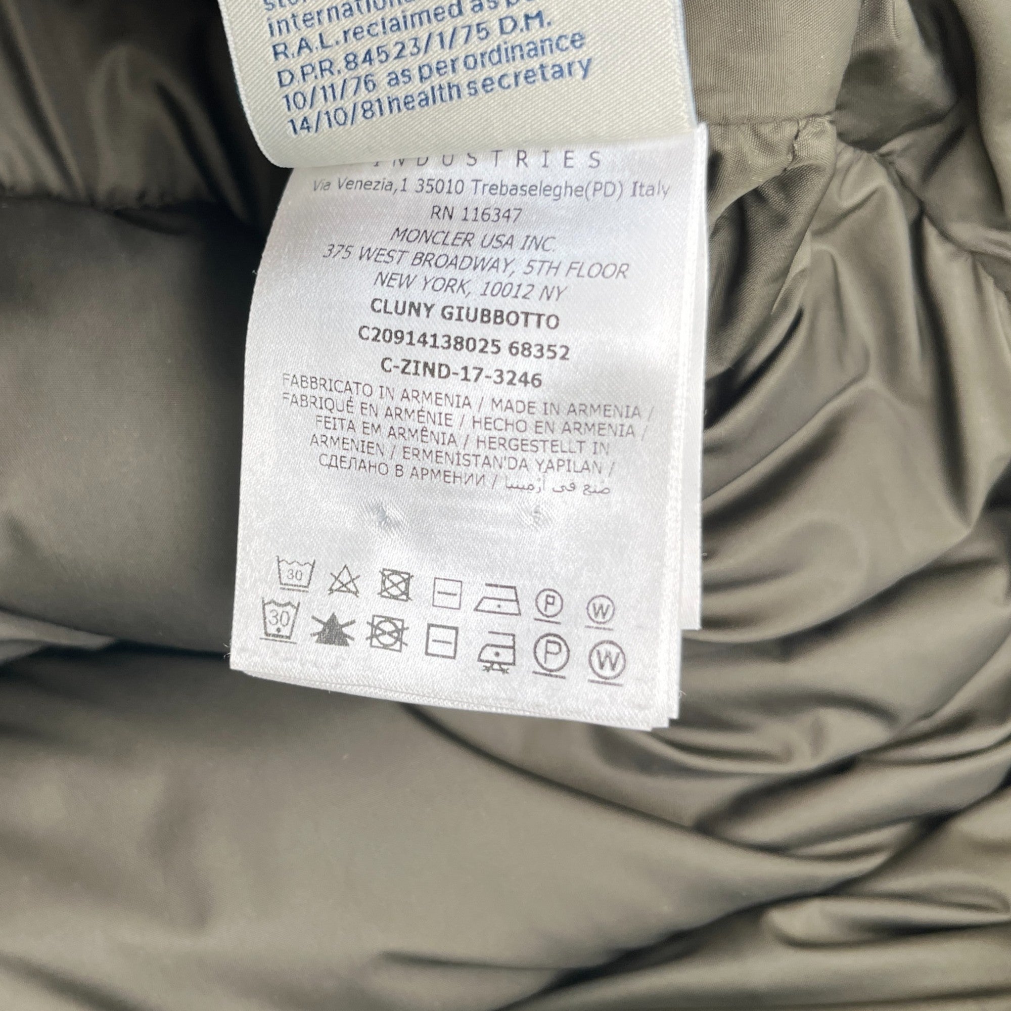 Men's Cluny Down Jacket Green Size 7 / XXXXL