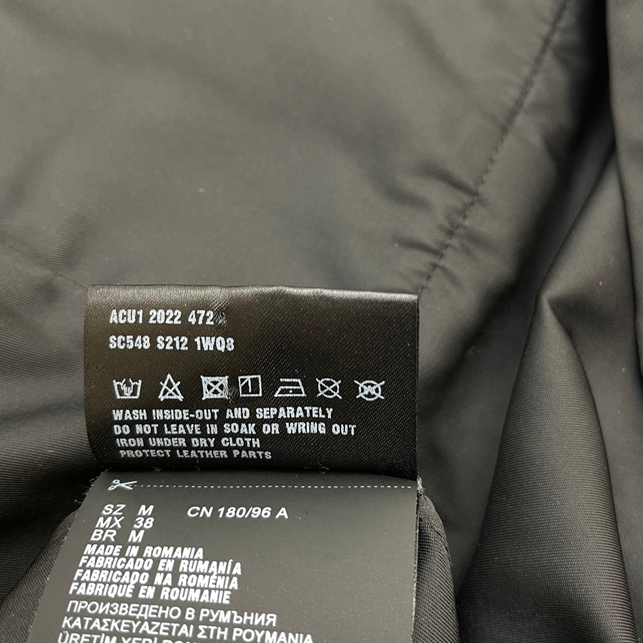 Men's Re-Nylon Plaque Logo OverShirt Black Size M