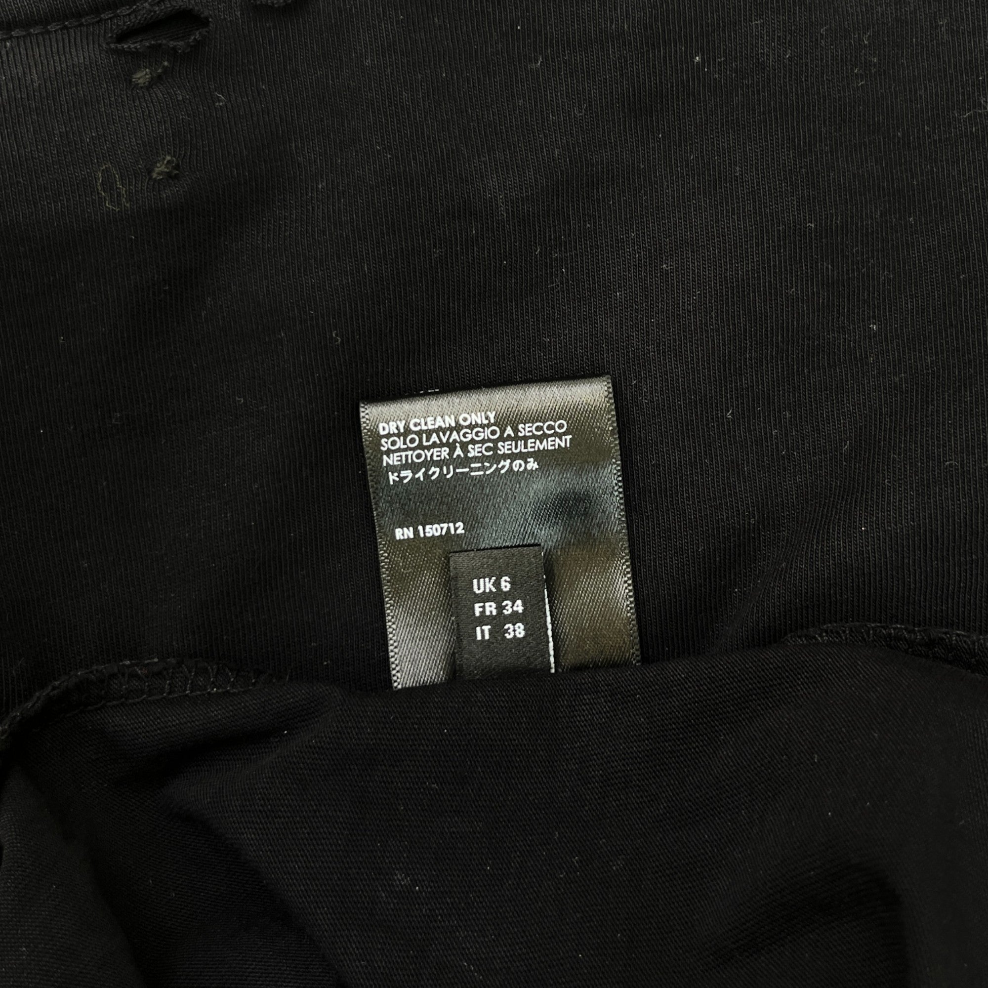 Men's Logo Print T-Shirt Black Size XS