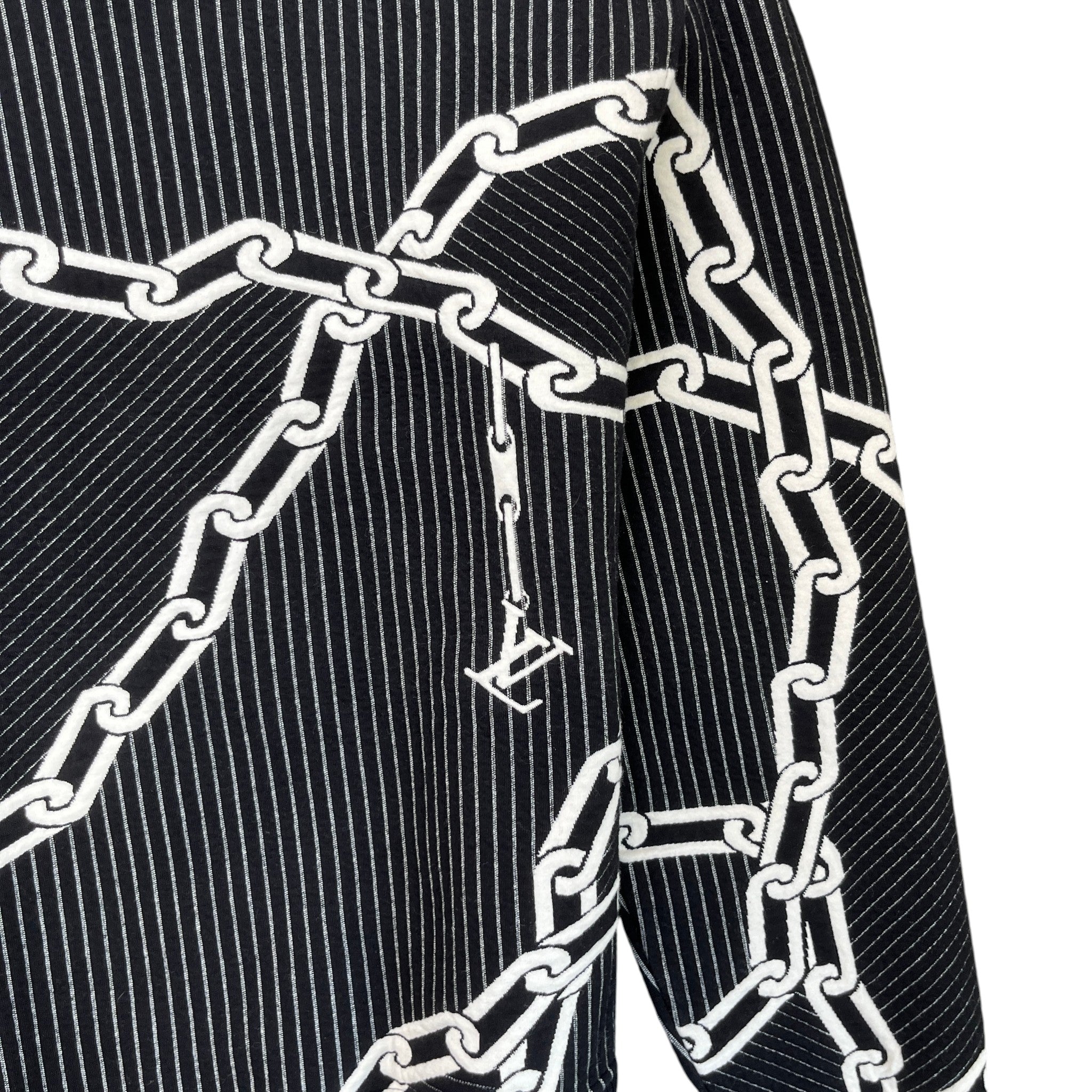 Men's Chain Link Sweatshirt Black Size S