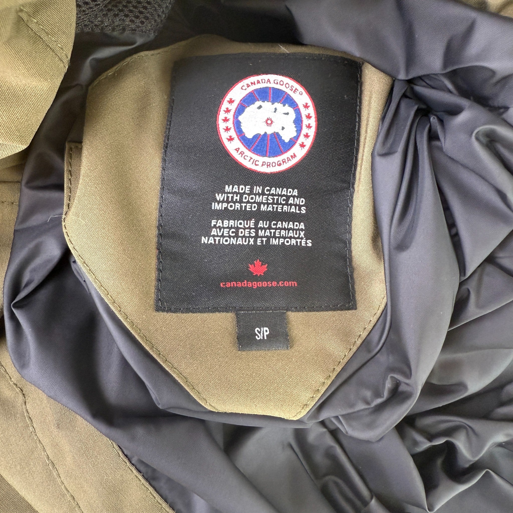 Men's Wyndham Down Jacket Khaki Size S