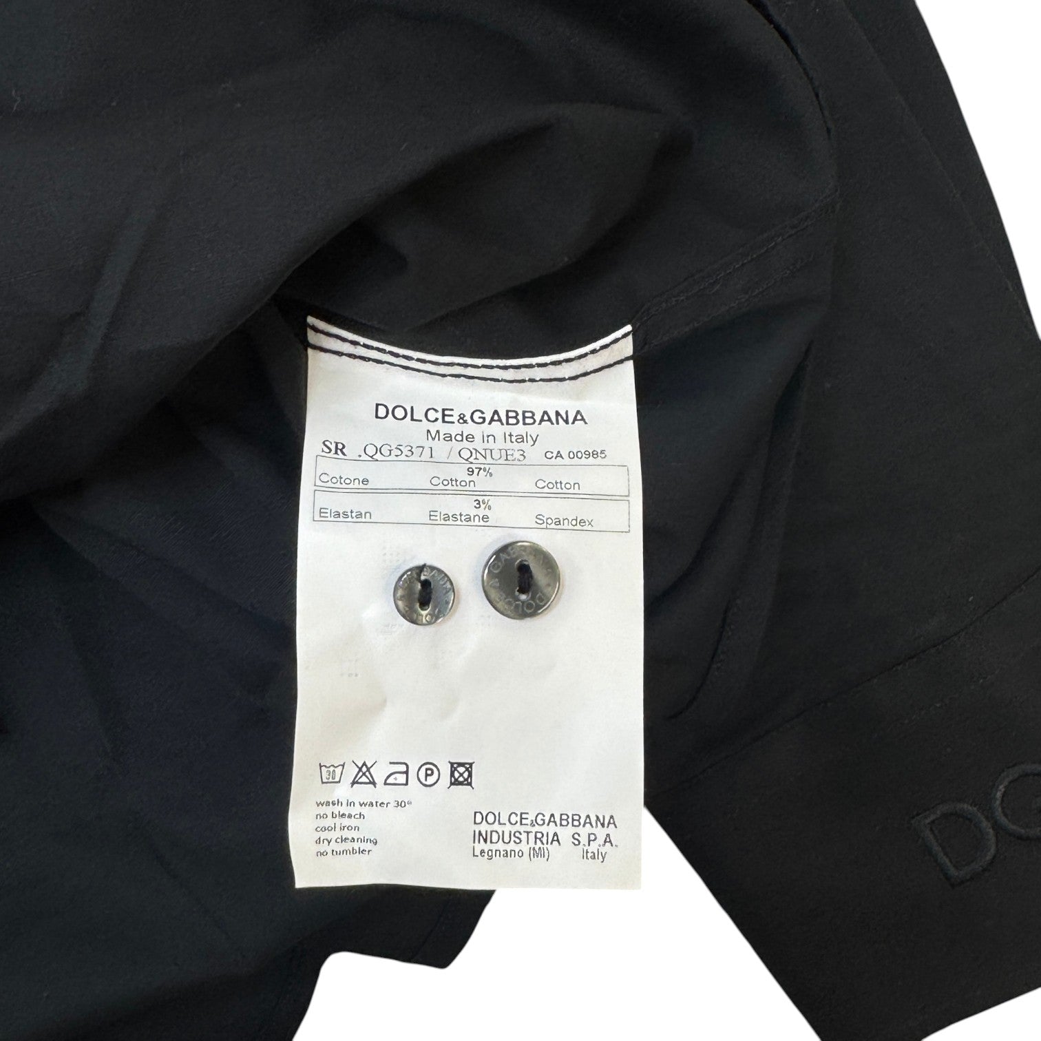 Men's Embroidered Sleeve Logo Long Sleeve Shirt Black Size XL