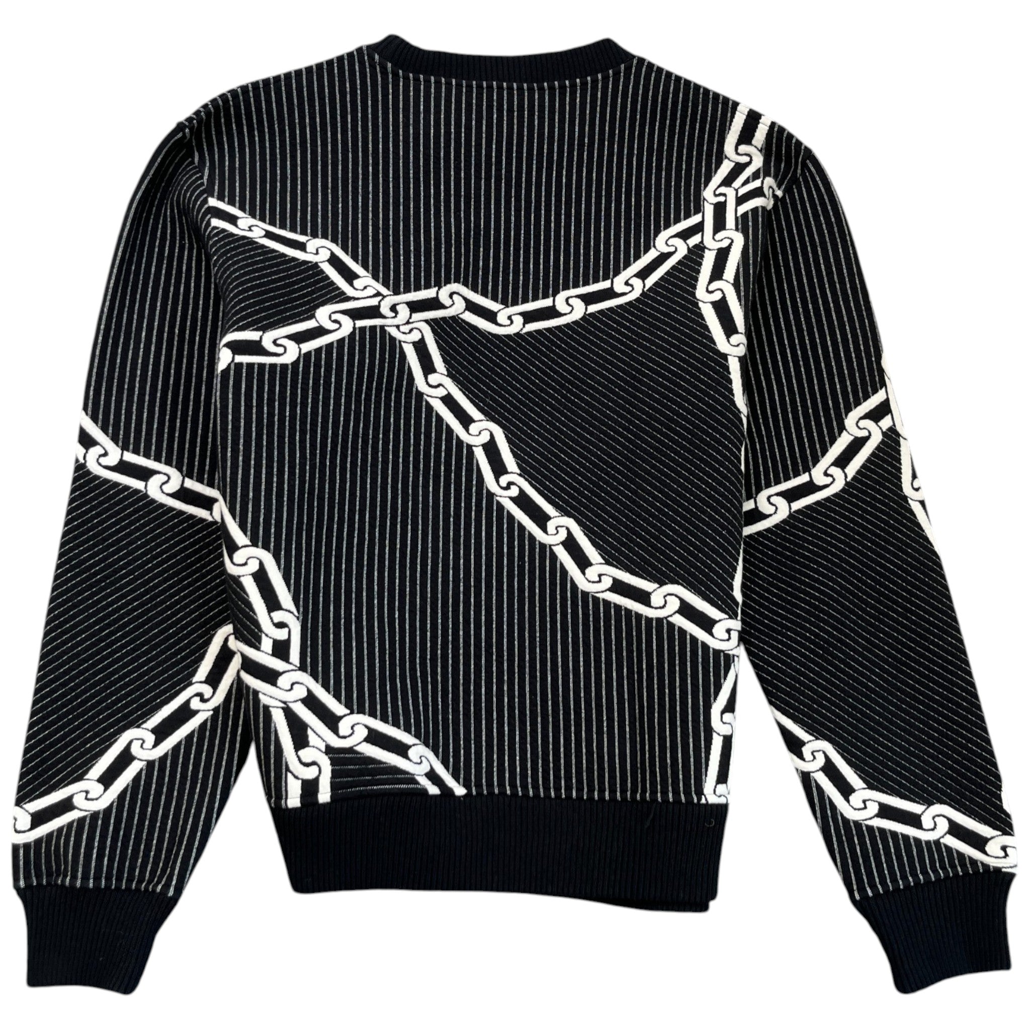 Men's Chain Link Sweatshirt Black Size S