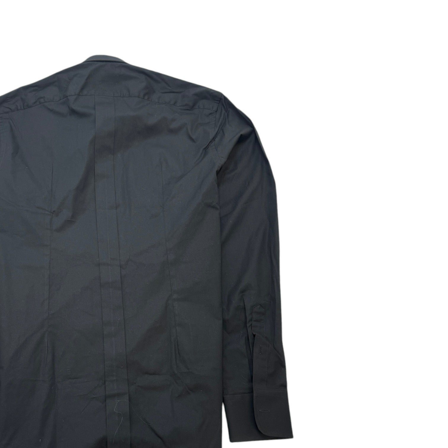 Men's Embroidered Sleeve Logo Long Sleeve Shirt Black Size XL