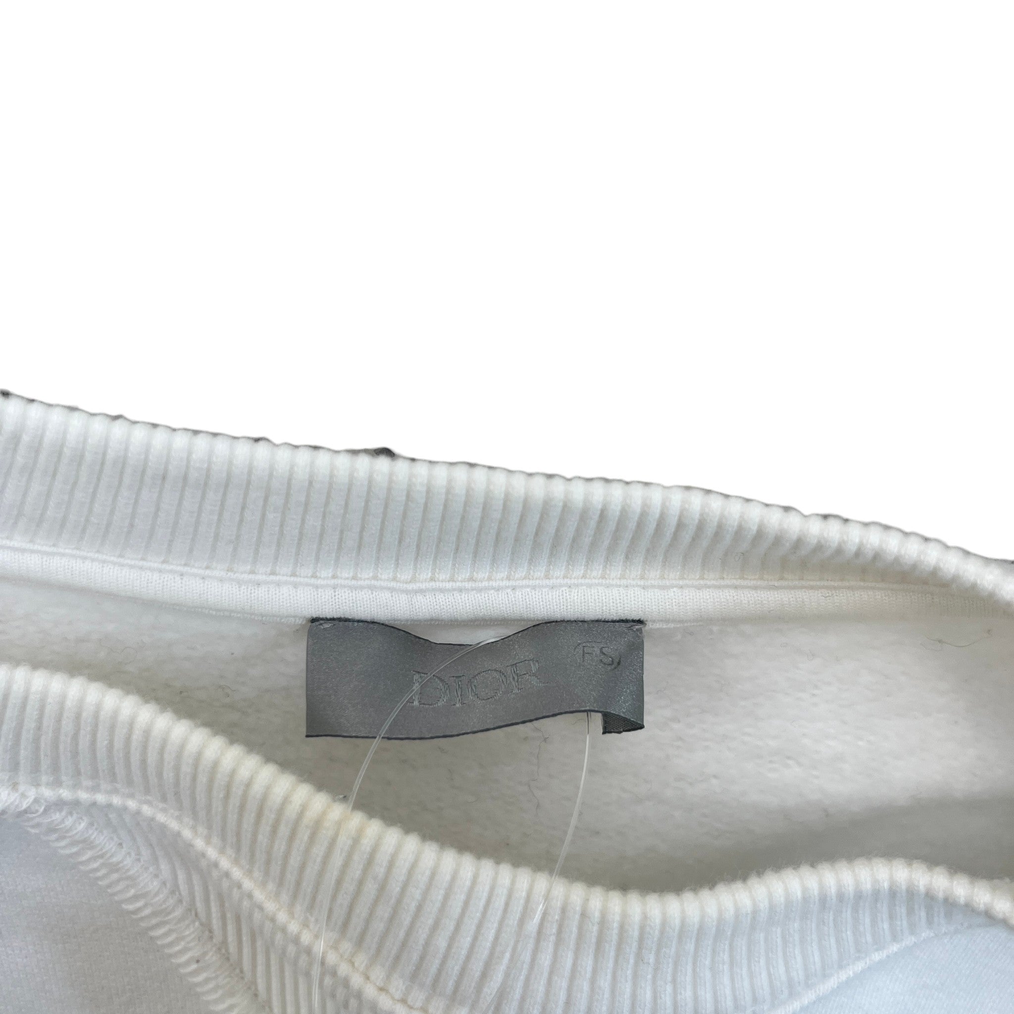 Men's X Kenny Scharf Cd Embroidery Sweatshirt White Size S