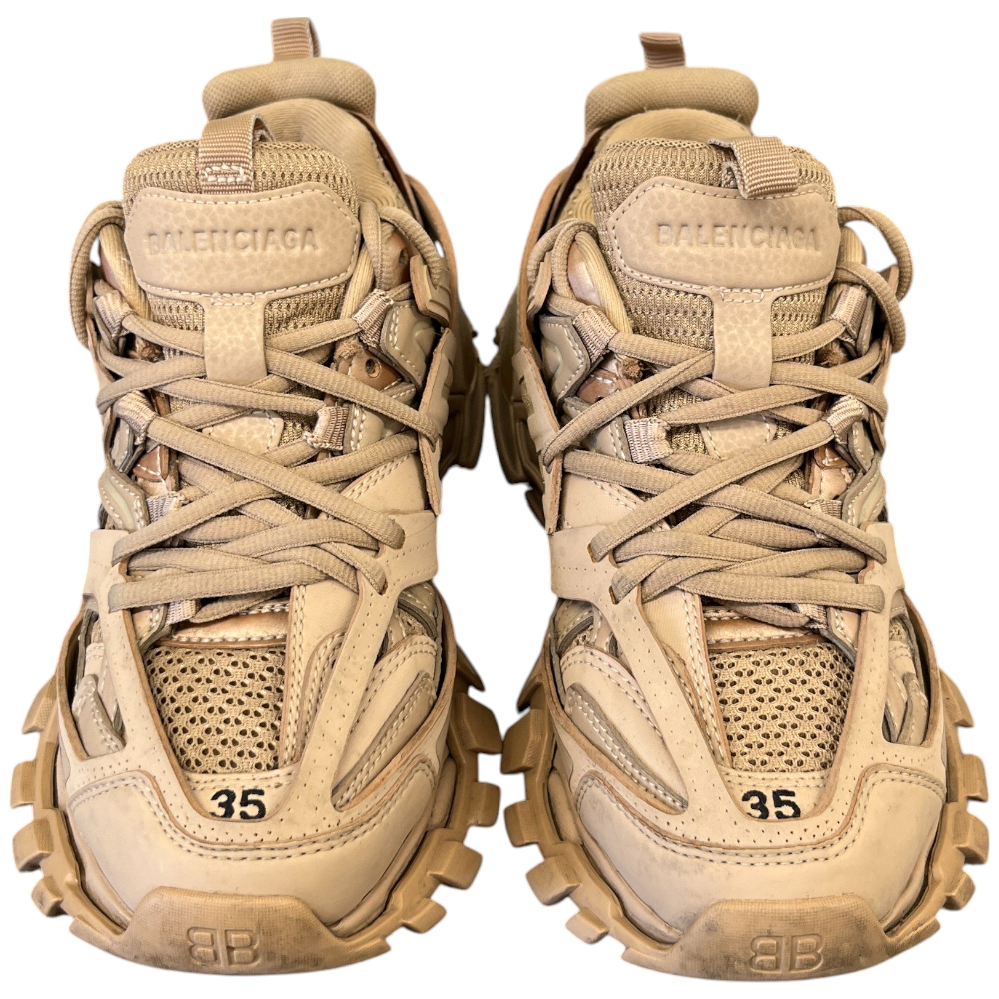 Women's Tracks Low Trainers Beige Size EU 35 / UK 2