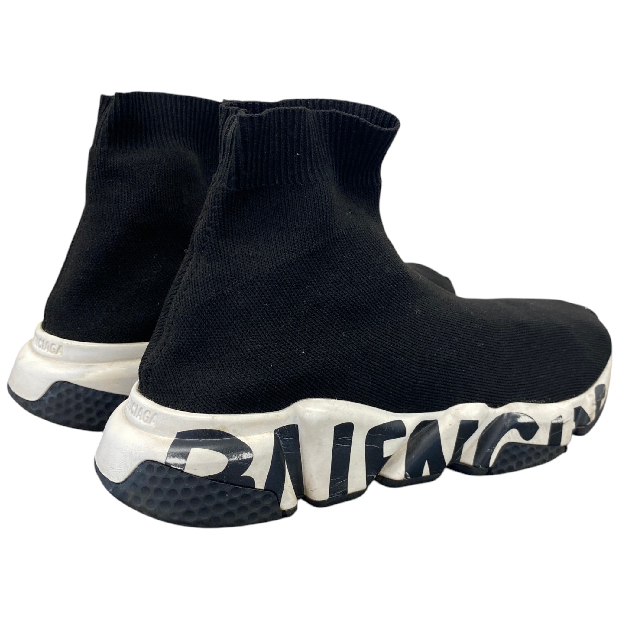 Women's Graffiti Speed Sock High Trainers Black Size EU 38 / UK 5