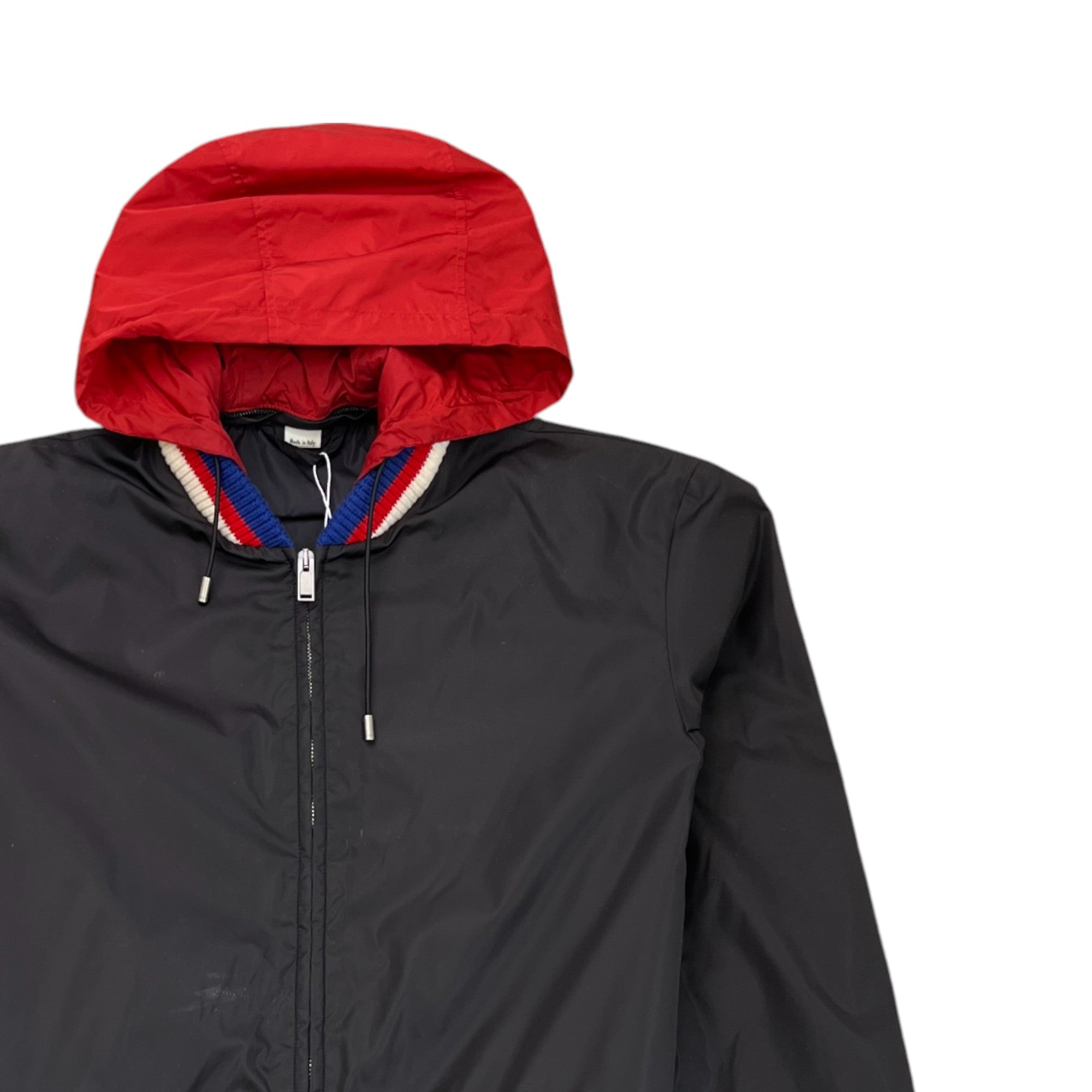 Men's Printed Logo Windbreaker Black Size IT 48 / M