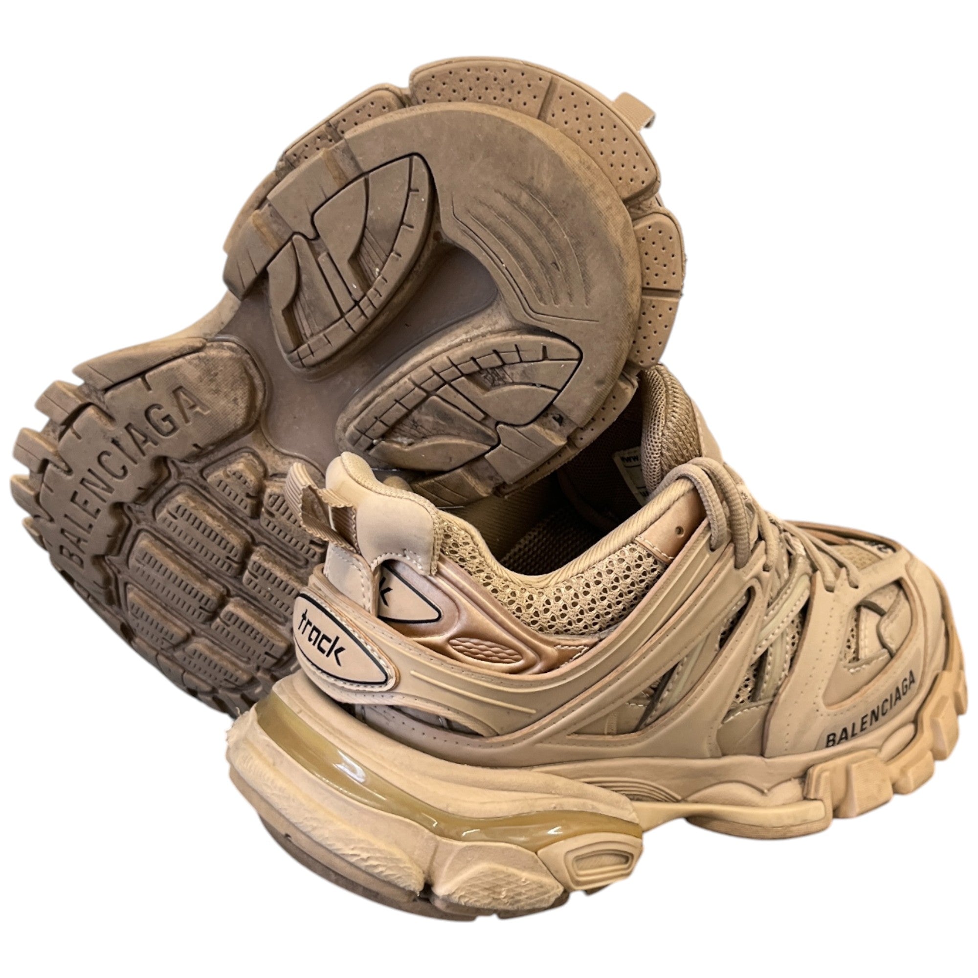 Women's Tracks Low Trainers Beige Size EU 35 / UK 2