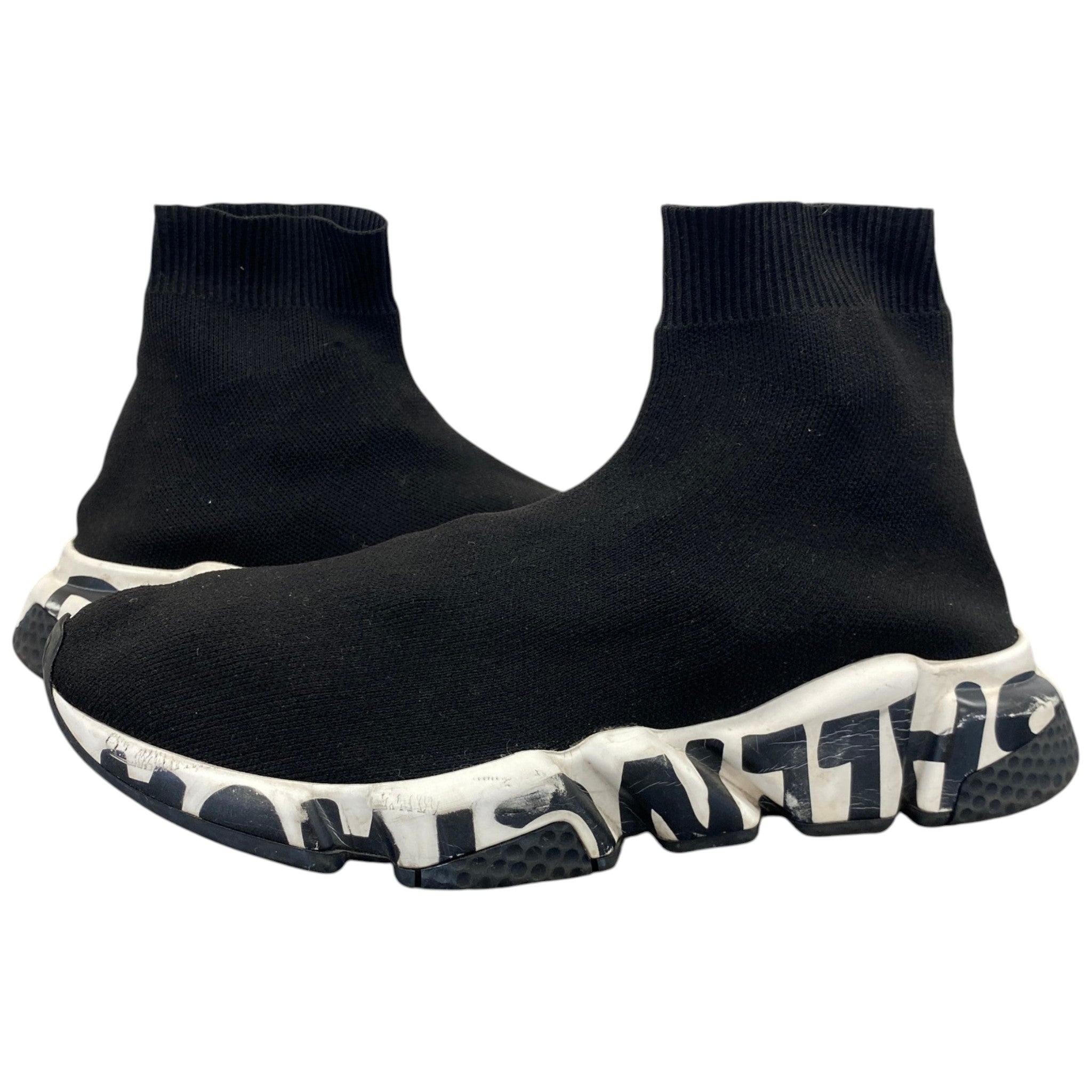 Women's Graffiti Speed Sock High Trainers Black Size EU 38 / UK 5