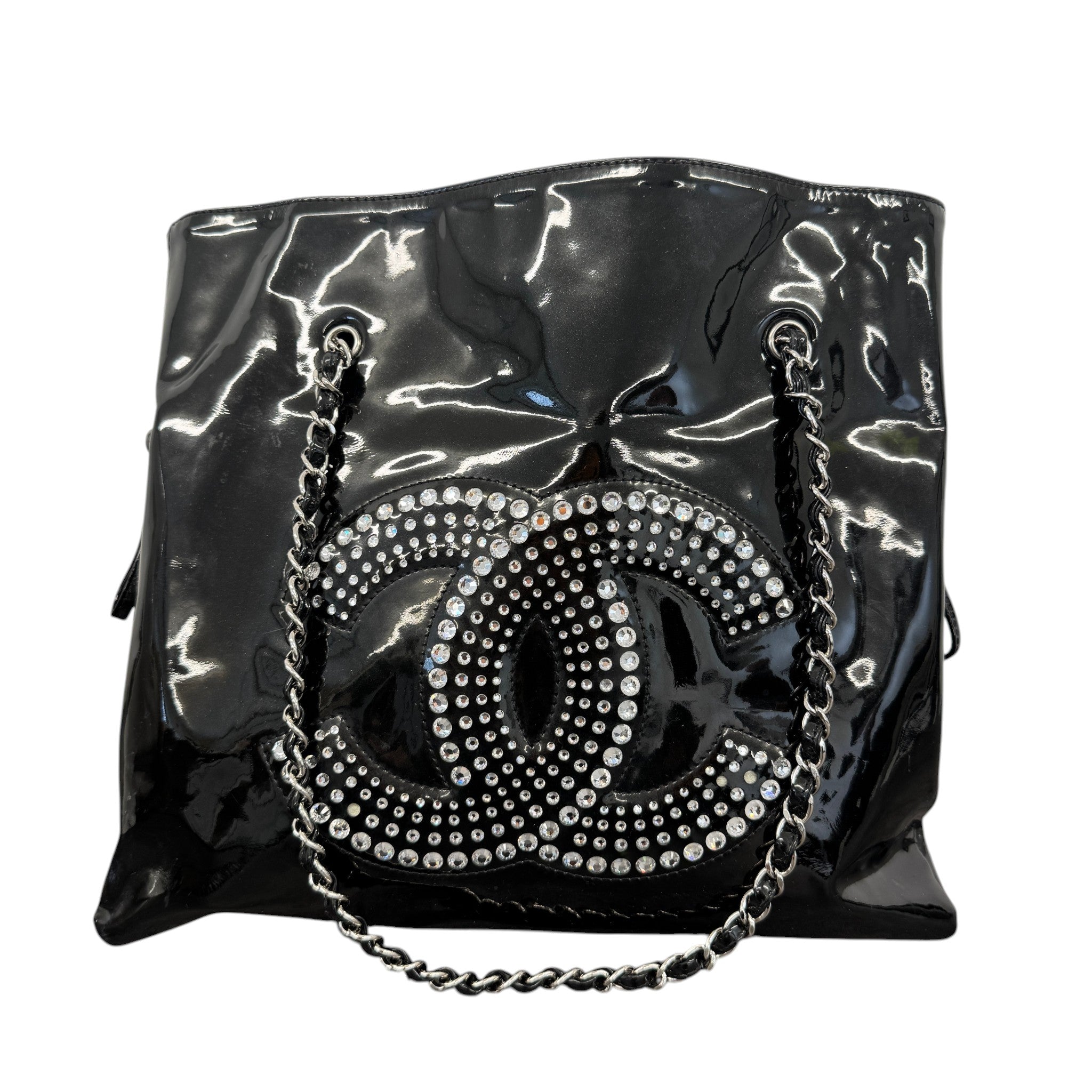 Women's Bon Bon Tote Strass Embelished Bag Black