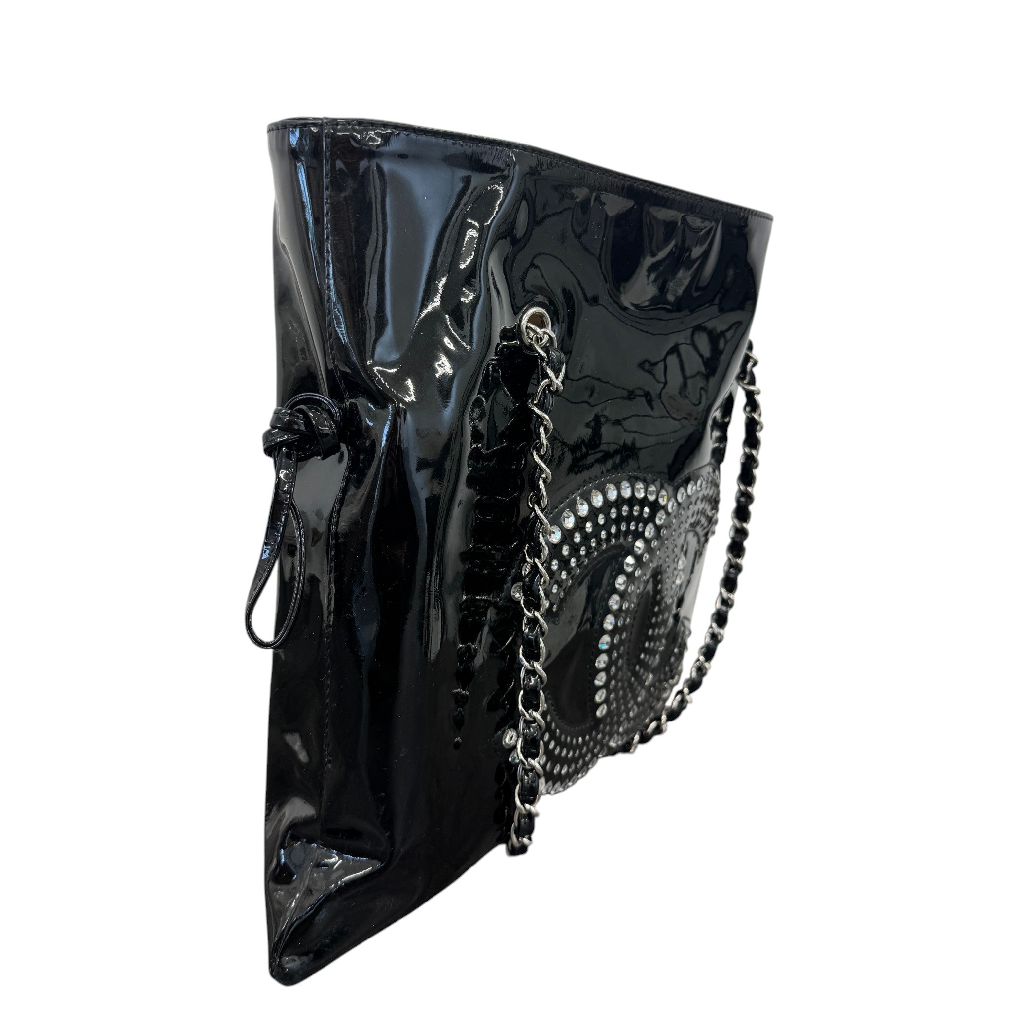 Women's Bon Bon Tote Strass Embelished Bag Black