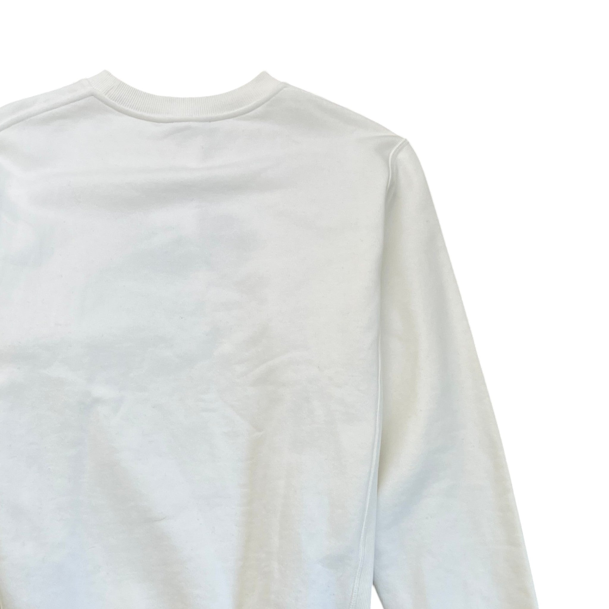 Men's X Kenny Scharf Cd Embroidery Sweatshirt White Size S