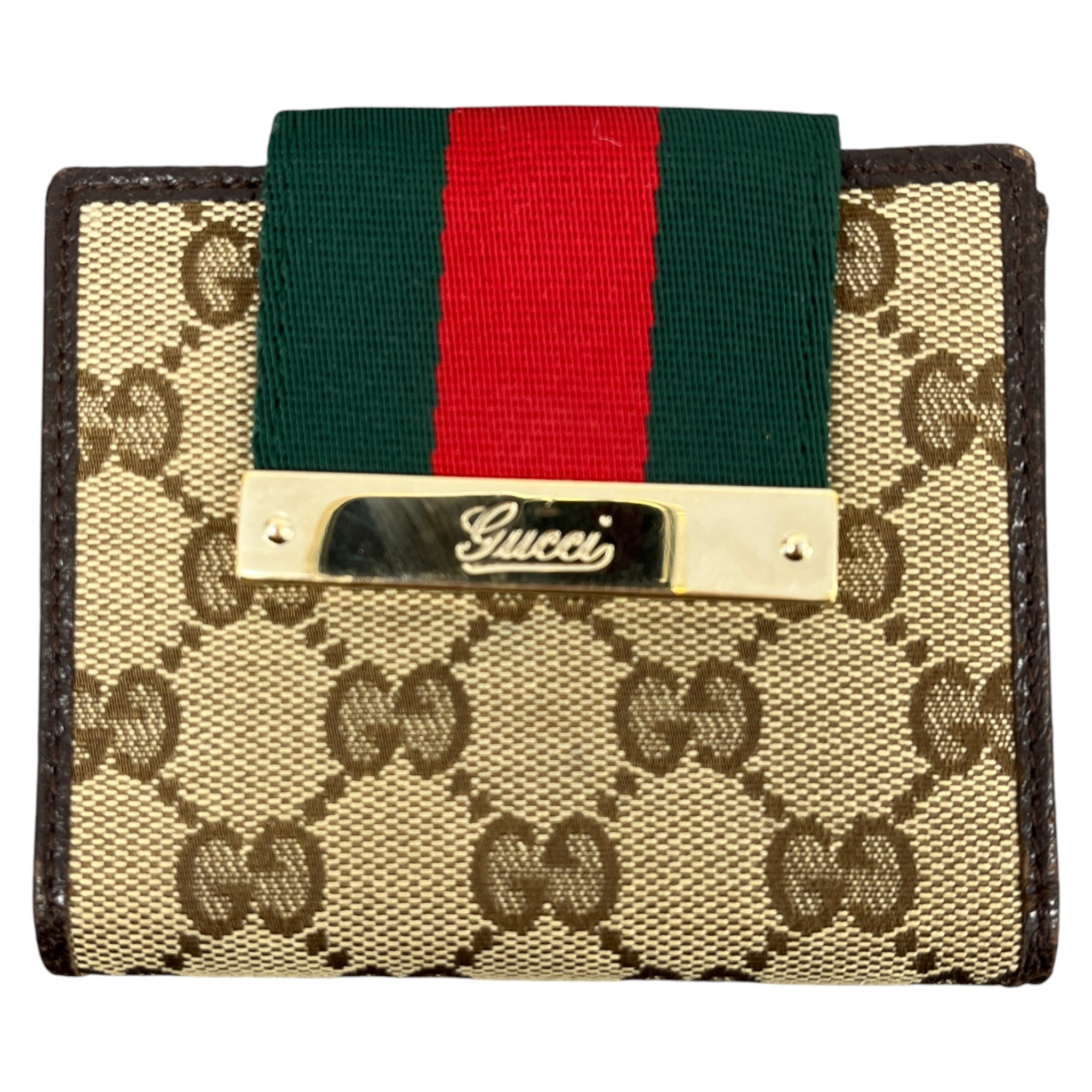 Women's Gg Supreme Web Purse Brown