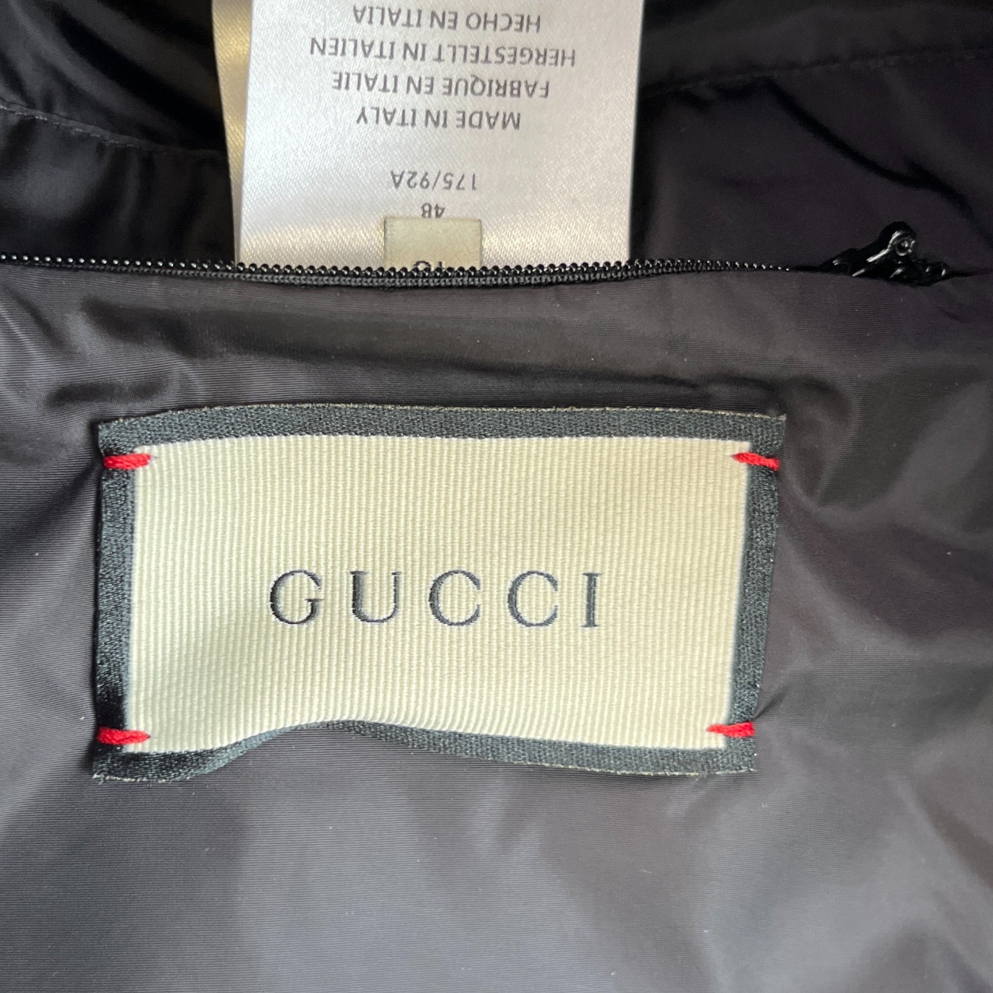 Men's Printed Logo Windbreaker Black Size IT 48 / M