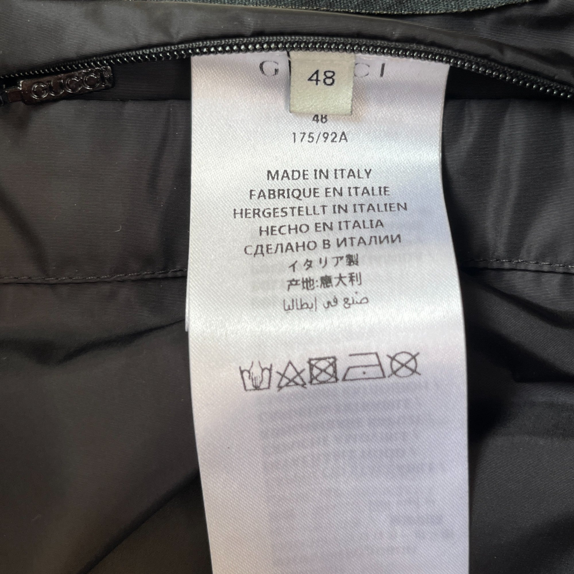 Men's Printed Logo Windbreaker Black Size IT 48 / M