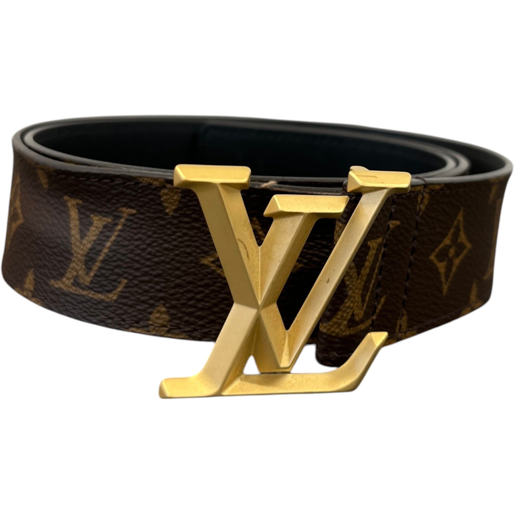 Men's Monogram Canvas Belt Brown Size Waist 30"