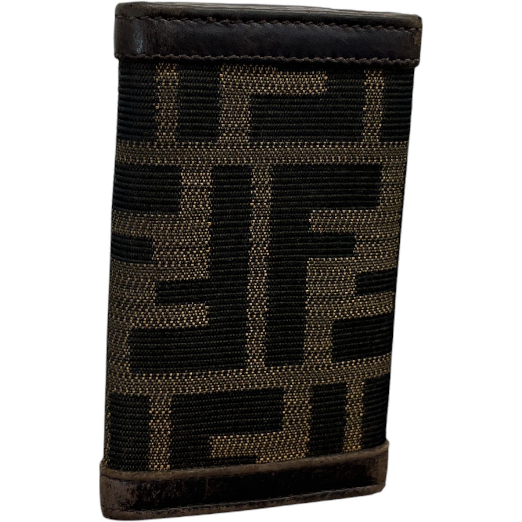 Zucca Canvas Key Holder Wallet Brown