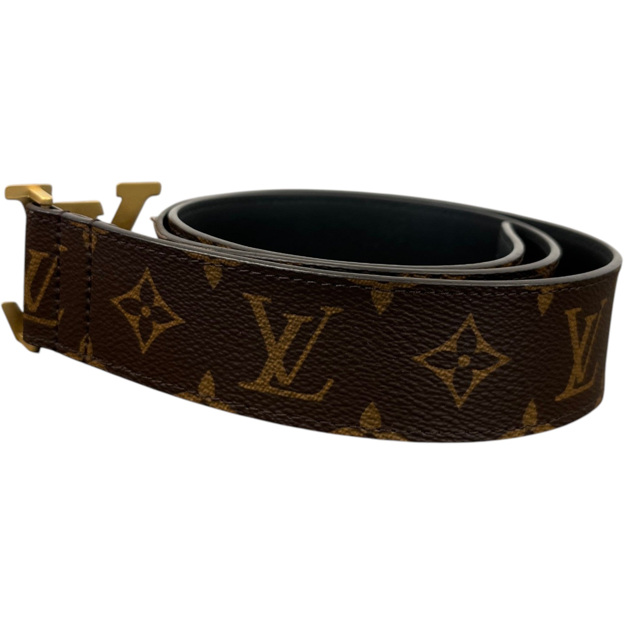 Men's Monogram Canvas Belt Brown Size Waist 30"