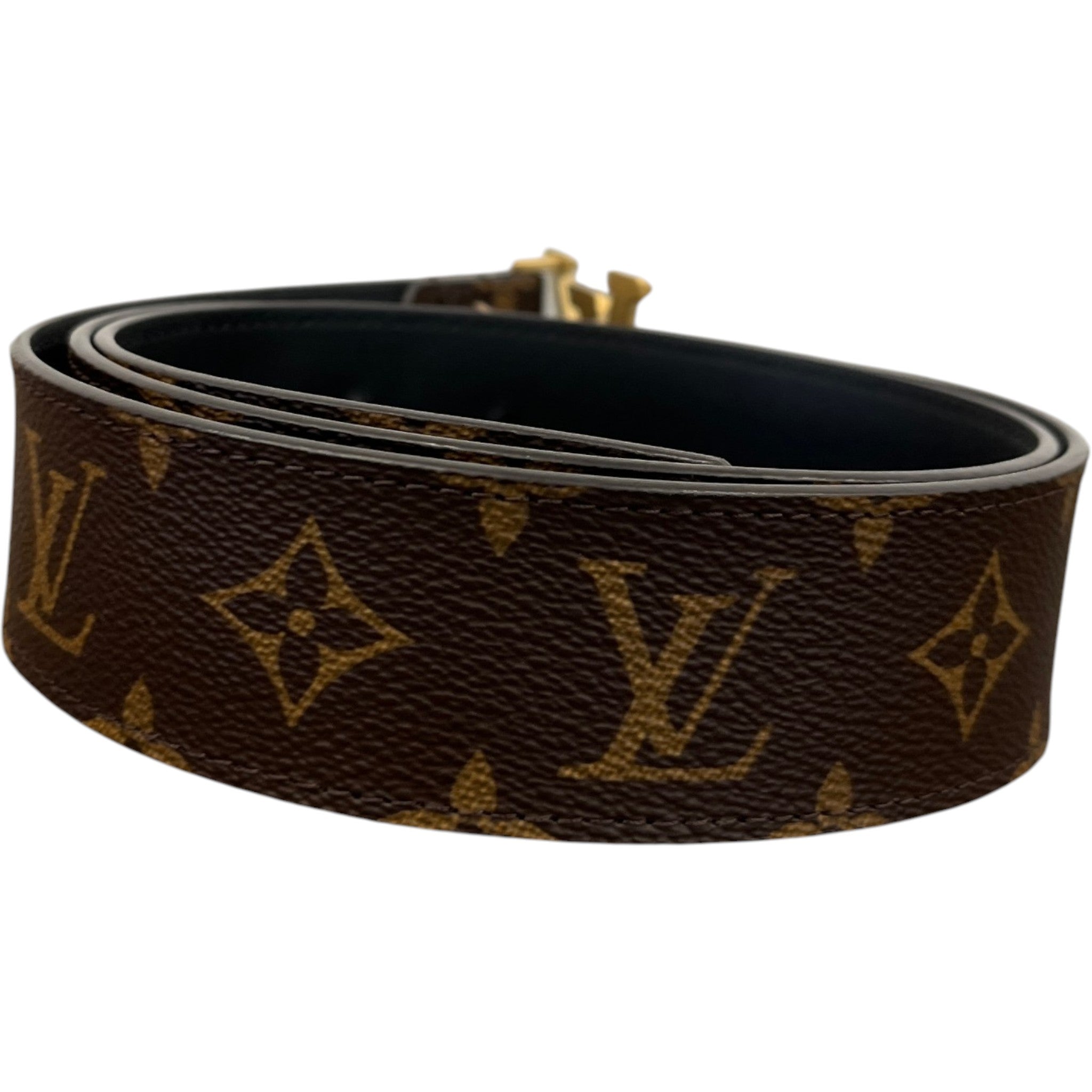 Men's Monogram Canvas Belt Brown Size Waist 30"