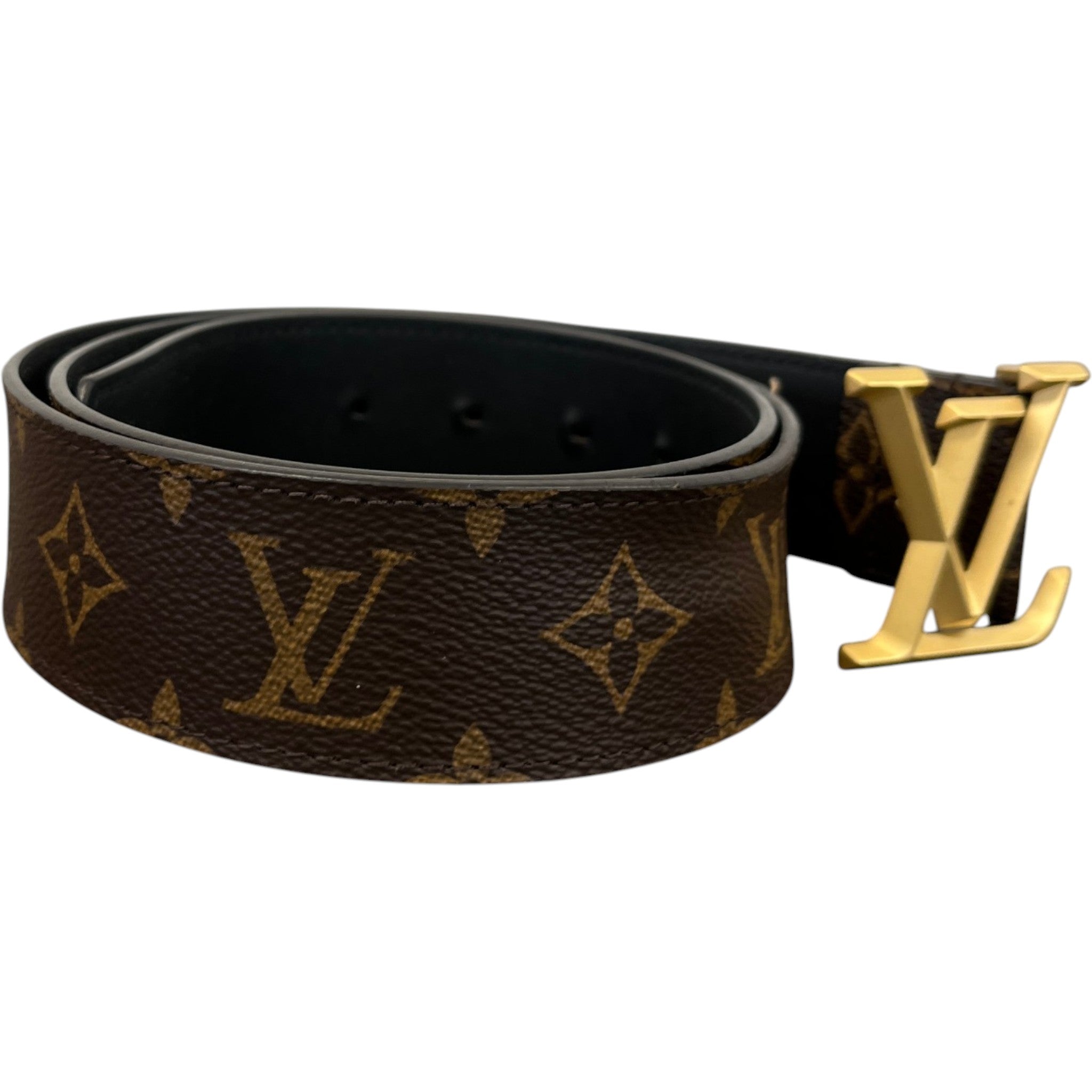 Men's Monogram Canvas Belt Brown Size Waist 30"