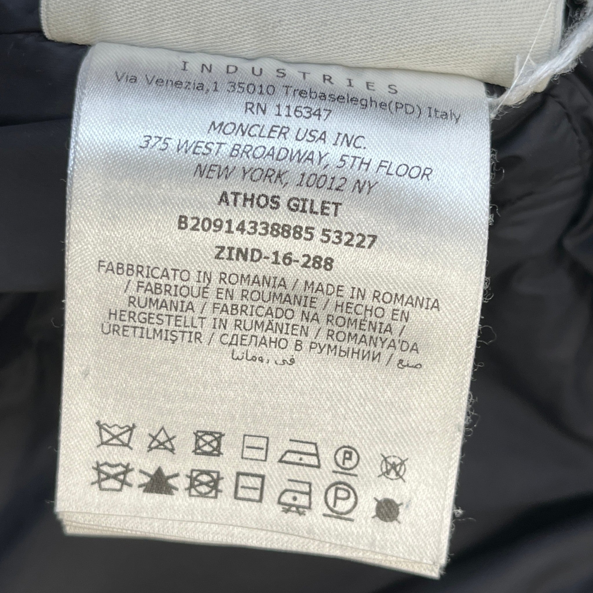 Men's Athos Gilet Black Size 5 / XXL