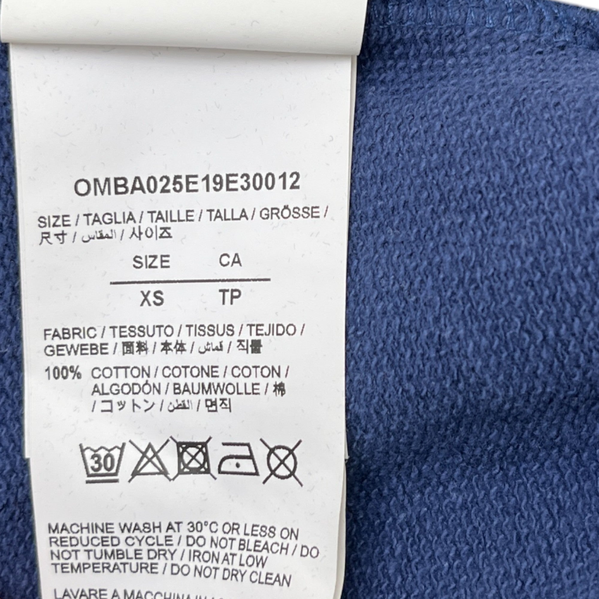 Men's Off-White X Virgil Abloh Skull Print Sweatshirt Blue Size XS