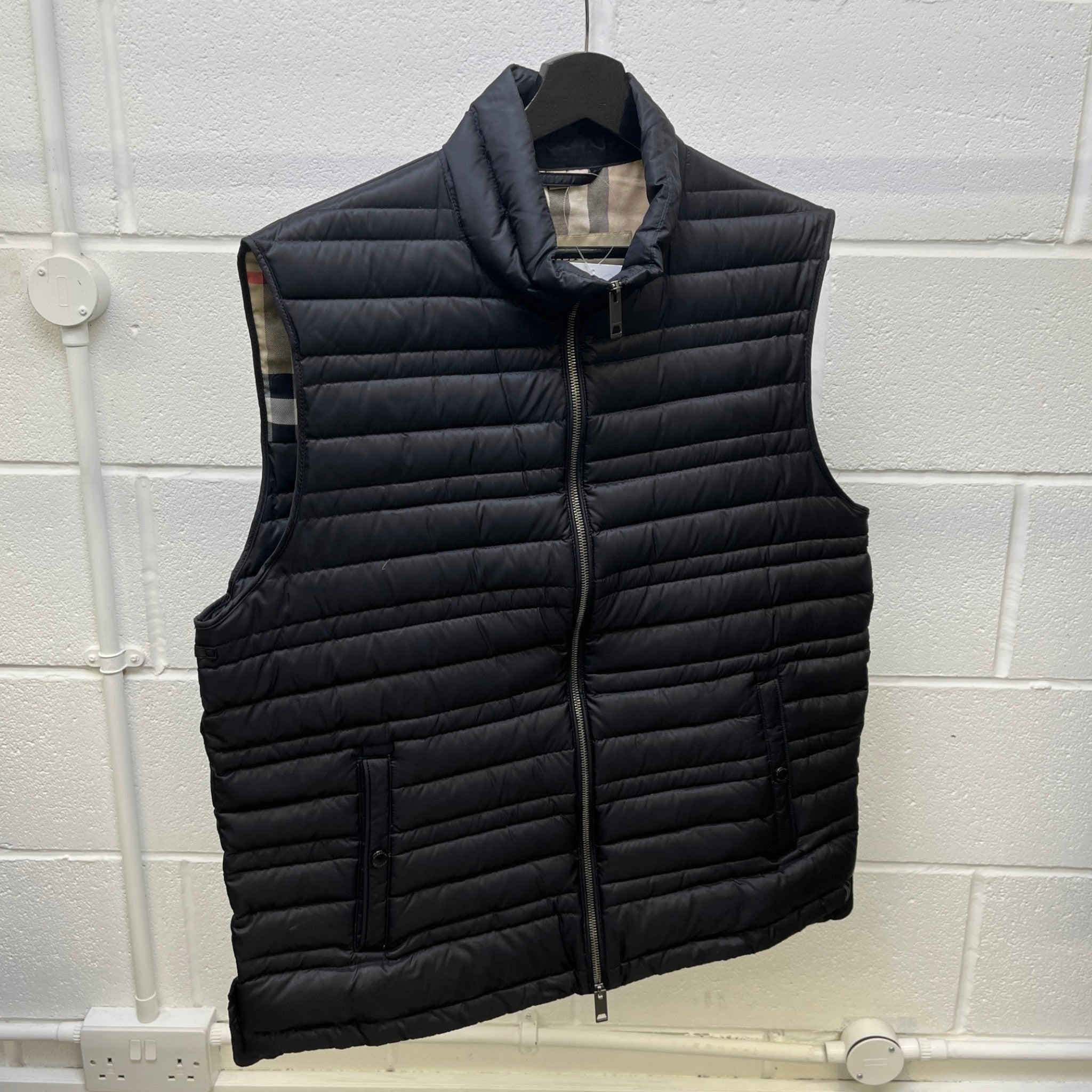 Men's Quilted Gilet Black Size IT 54 / XXL