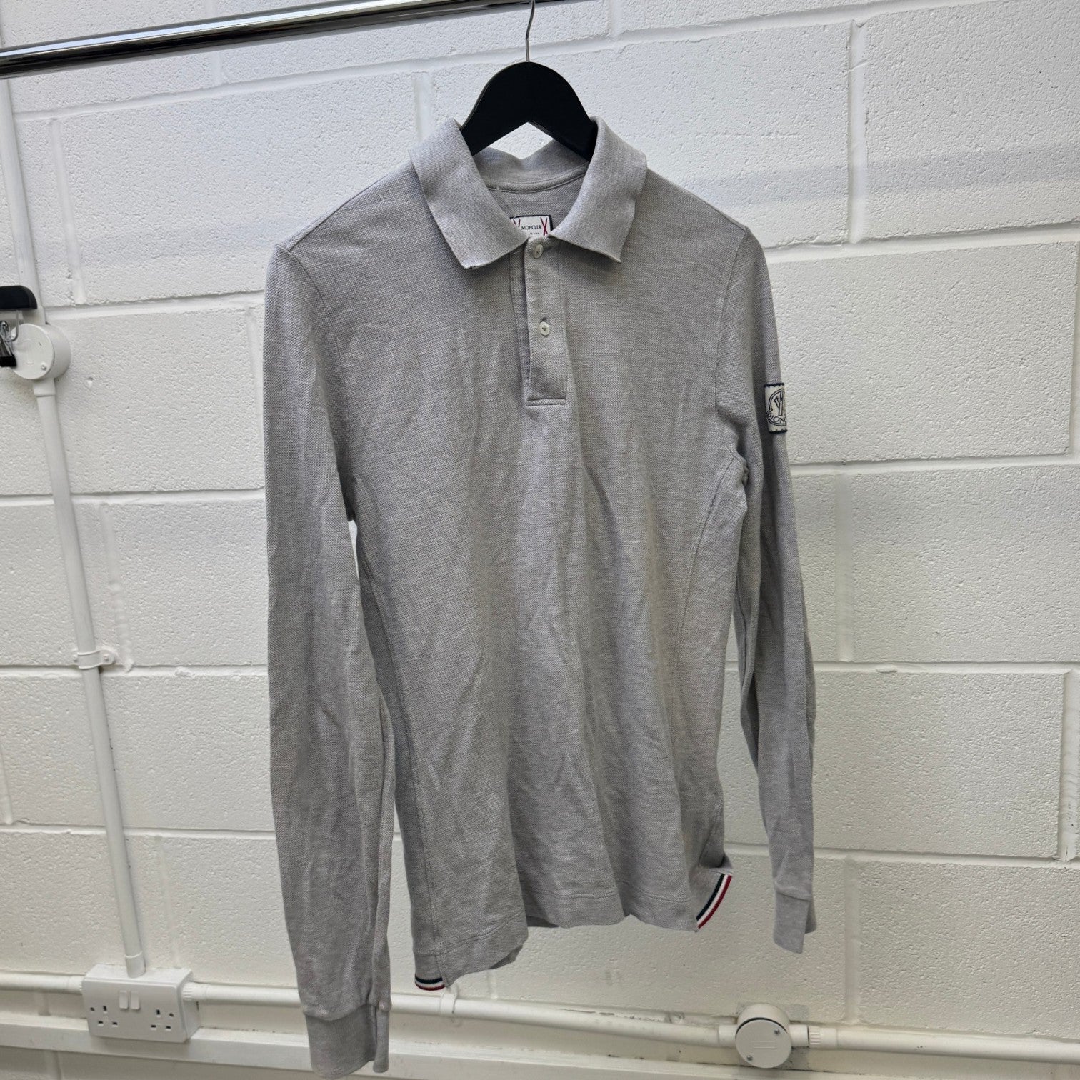 Men's Maglia Polo Shirt Grey Size S