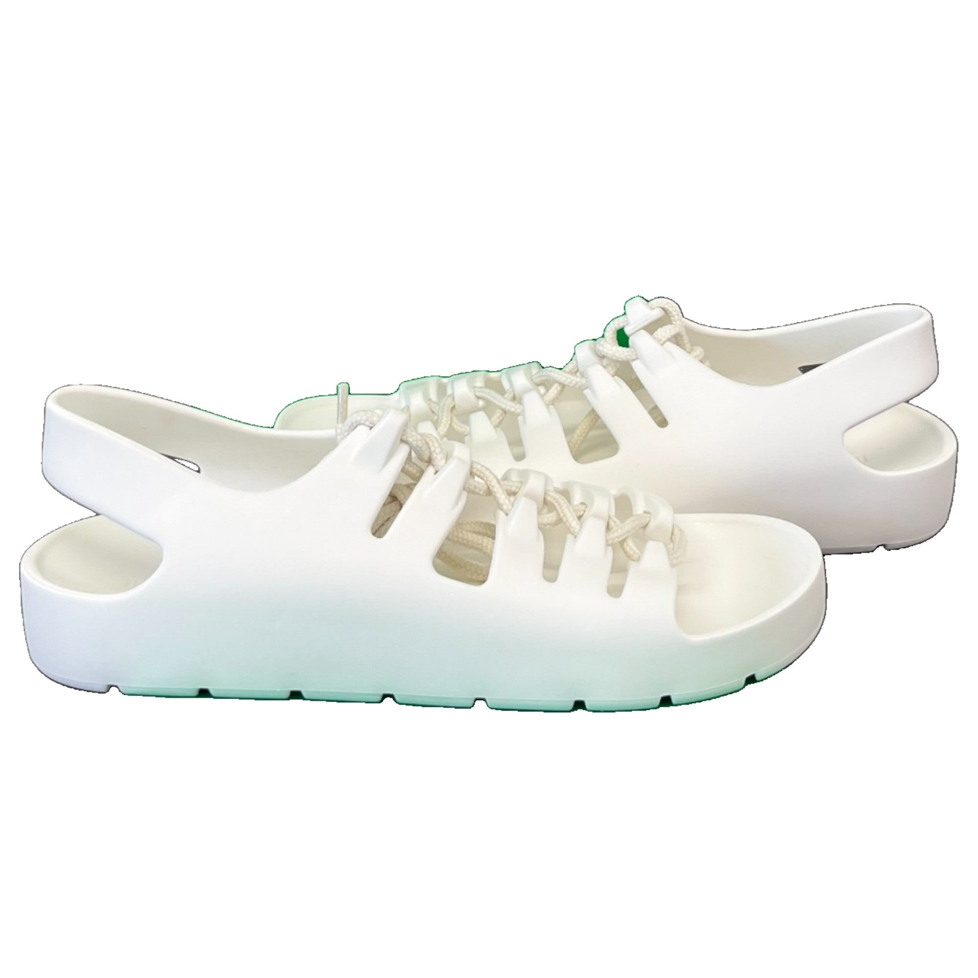 Women's Jelly Lace Slingback Slides White Size EU 37 / UK 4