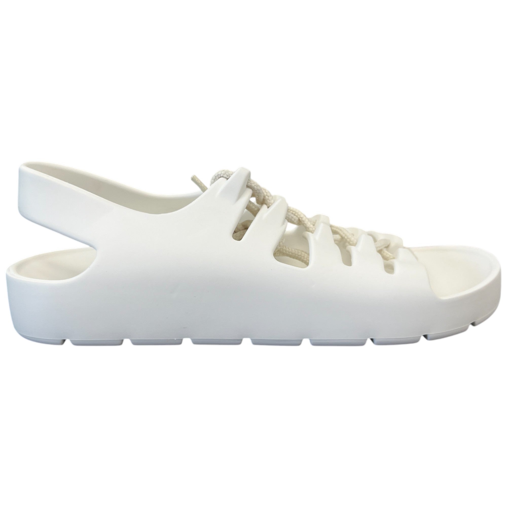 Women's Jelly Lace Slingback Slides White Size EU 37 / UK 4