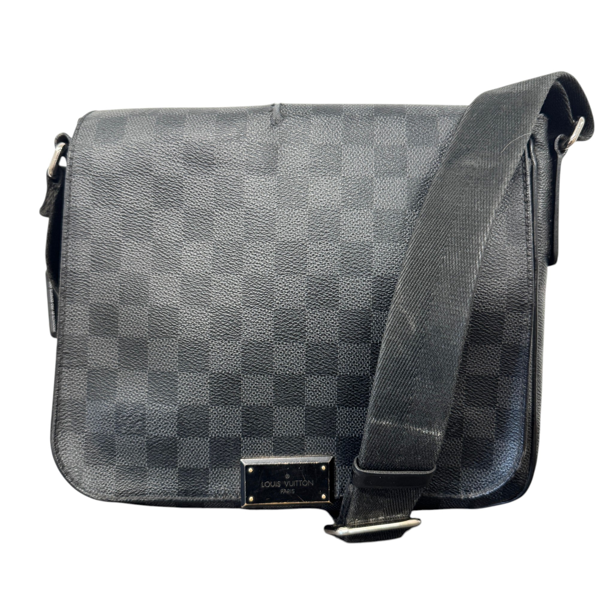 Men's Damier Graphite District Pm Messenger Bag Black