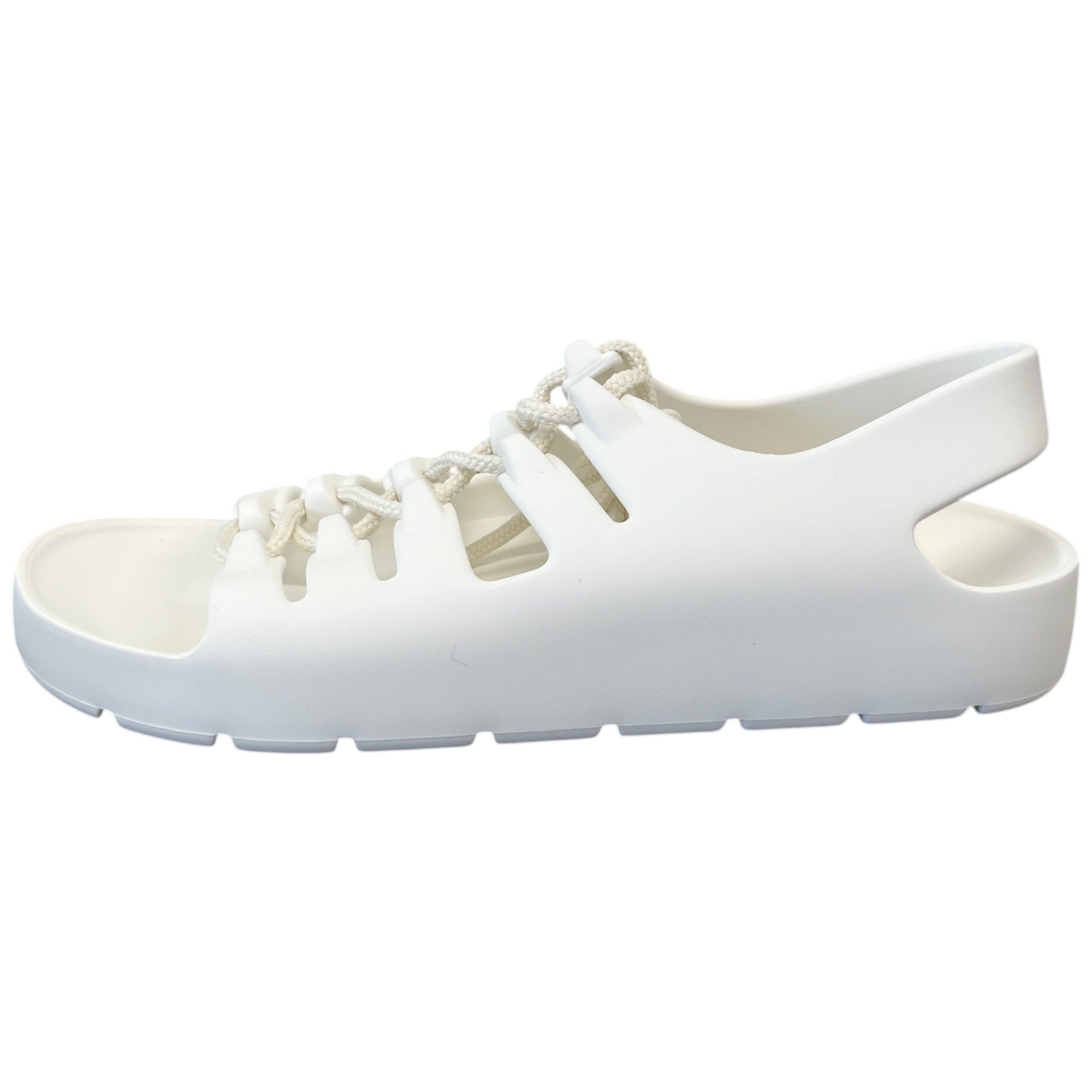 Women's Jelly Lace Slingback Slides White Size EU 37 / UK 4