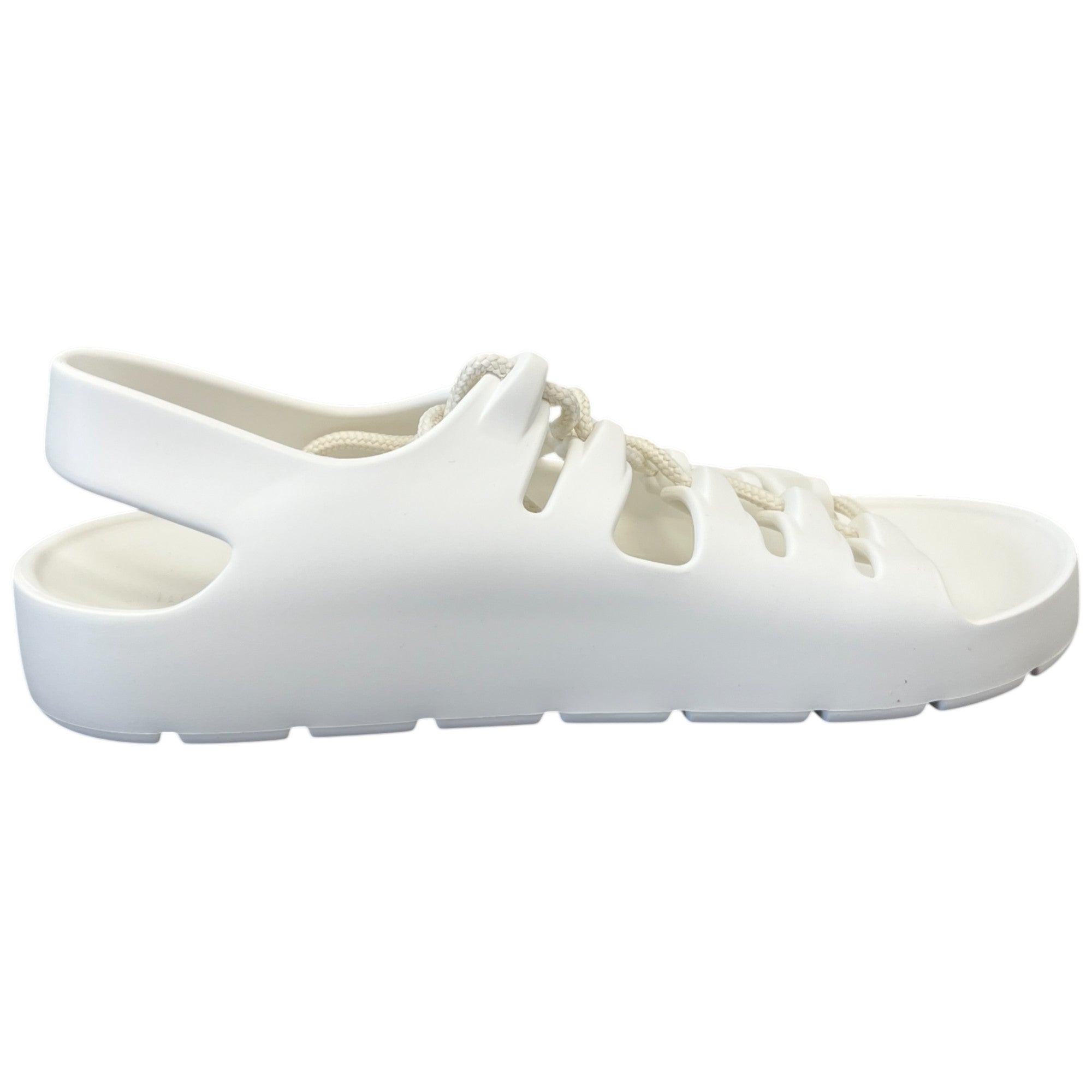 Women's Jelly Lace Slingback Slides White Size EU 37 / UK 4