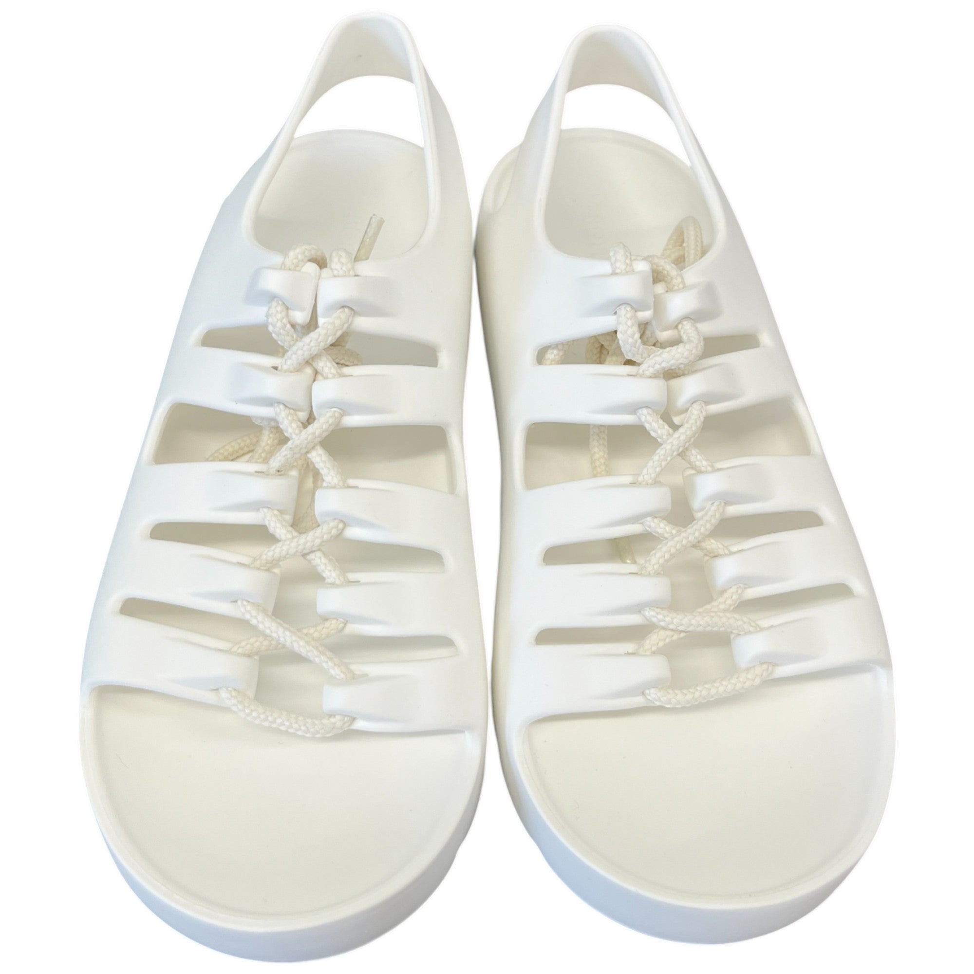 Women's Jelly Lace Slingback Slides White Size EU 37 / UK 4