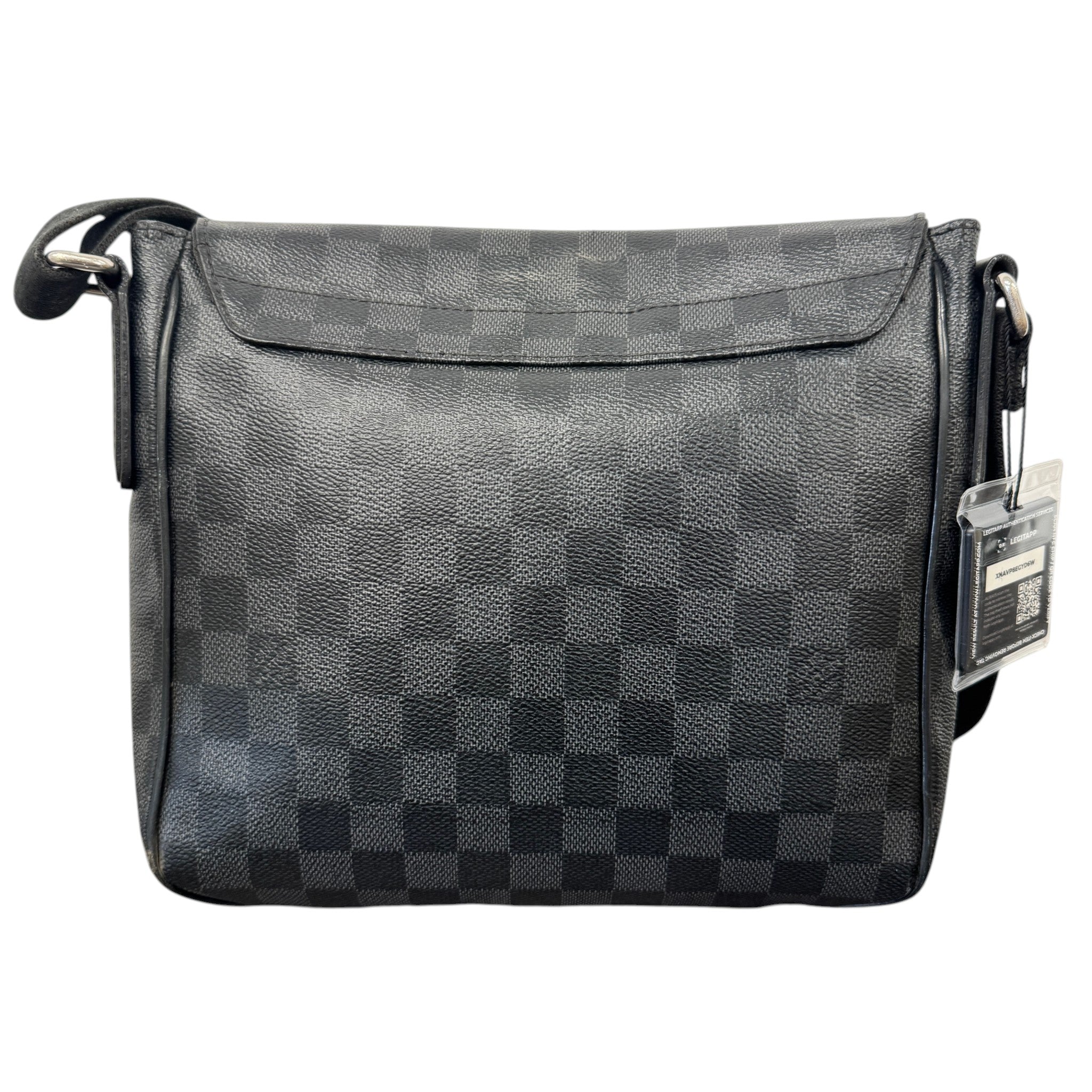 Men's Damier Graphite District Pm Messenger Bag Black