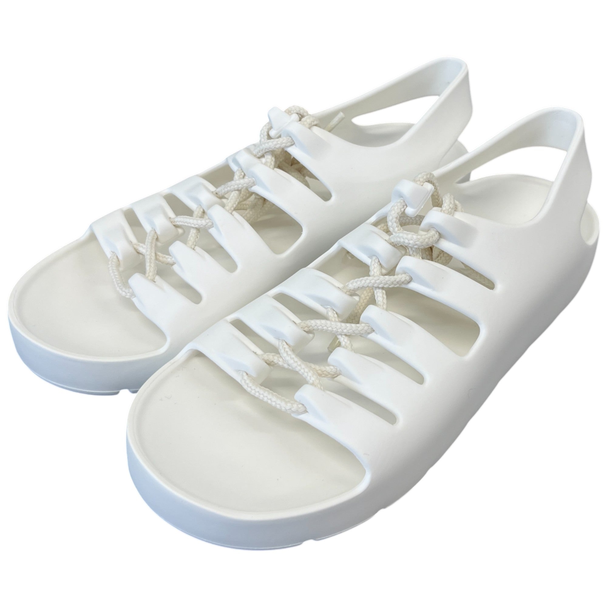 Women's Jelly Lace Slingback Slides White Size EU 37 / UK 4