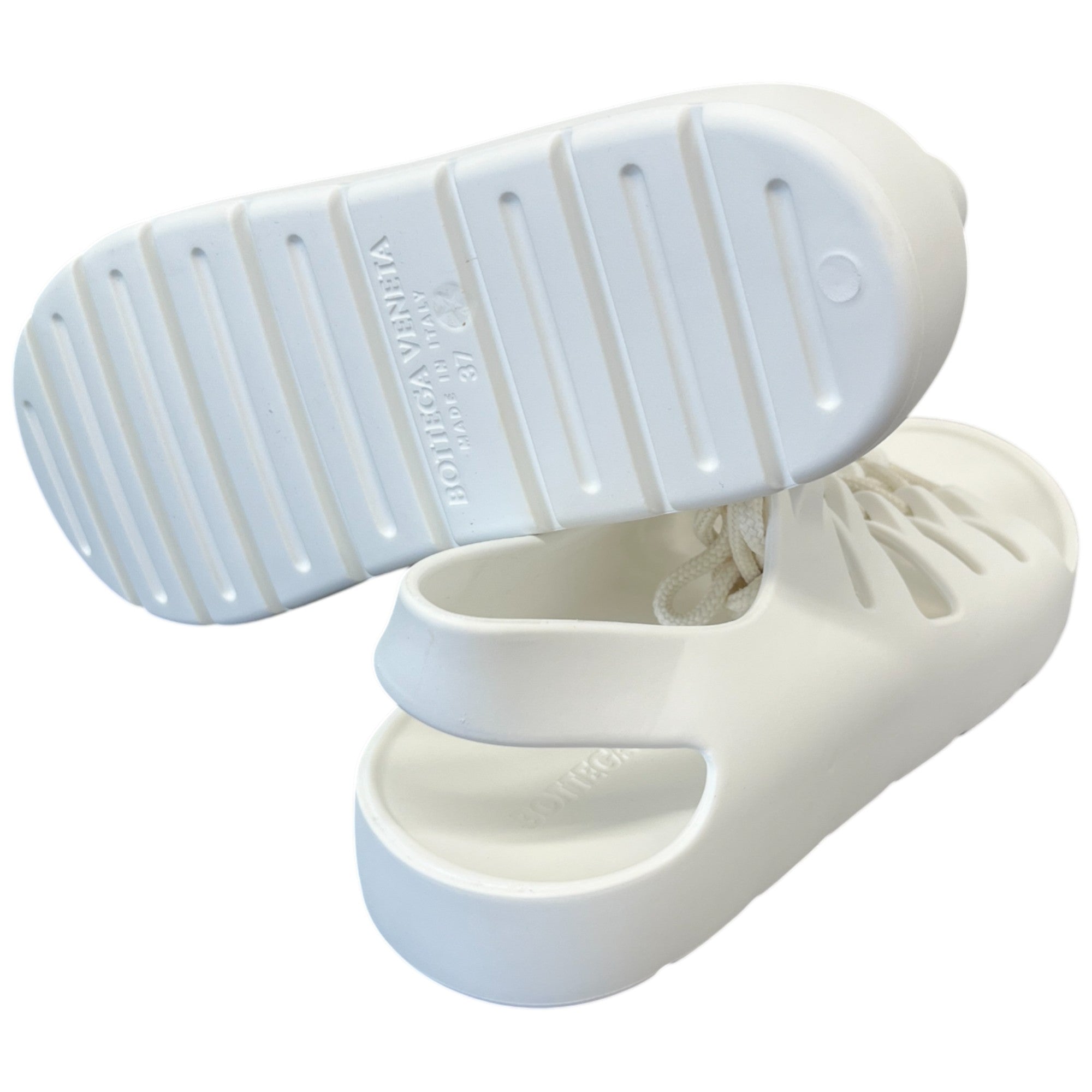 Women's Jelly Lace Slingback Slides White Size EU 37 / UK 4