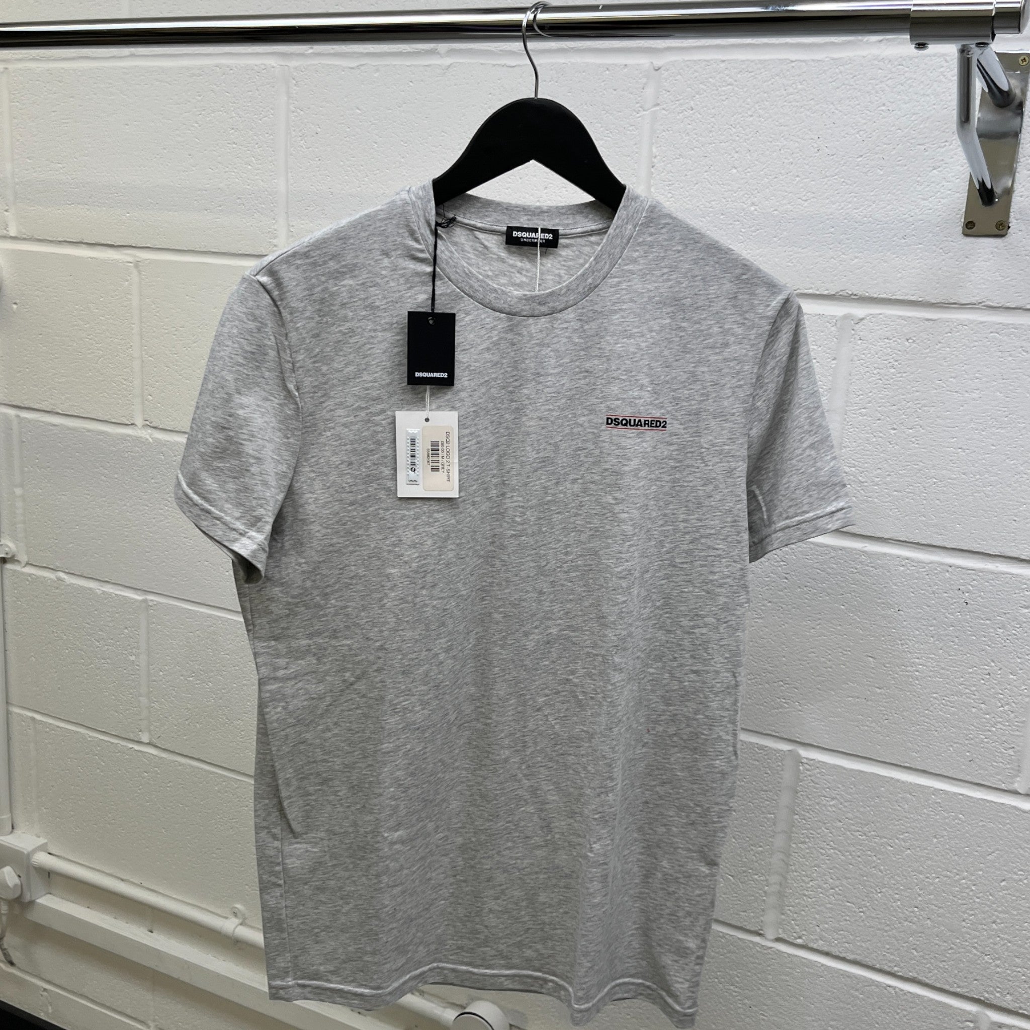 Men's Chest Logo T-Shirt Grey Size M