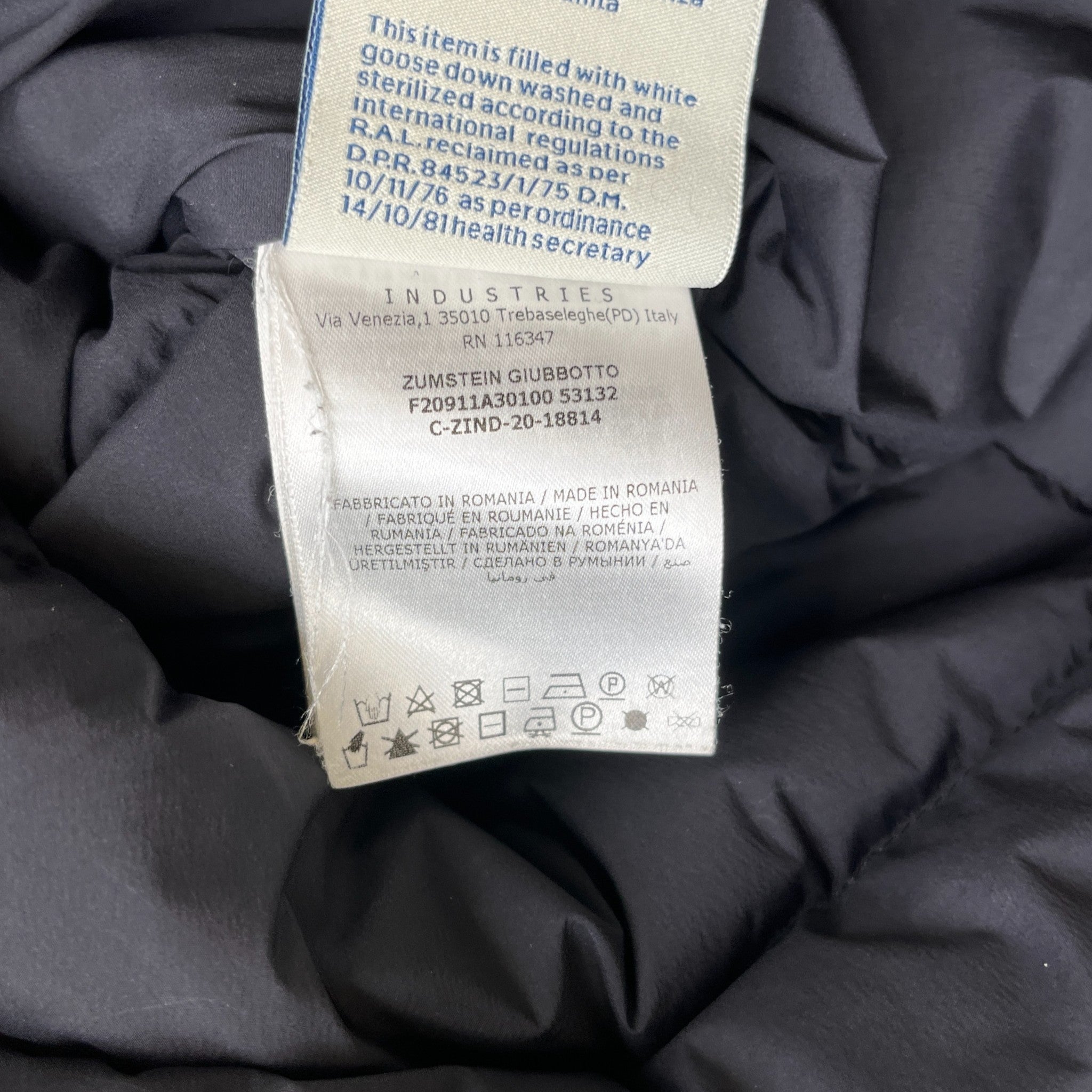 Men's Zumstein Down Jacket Black Size 4 / XL