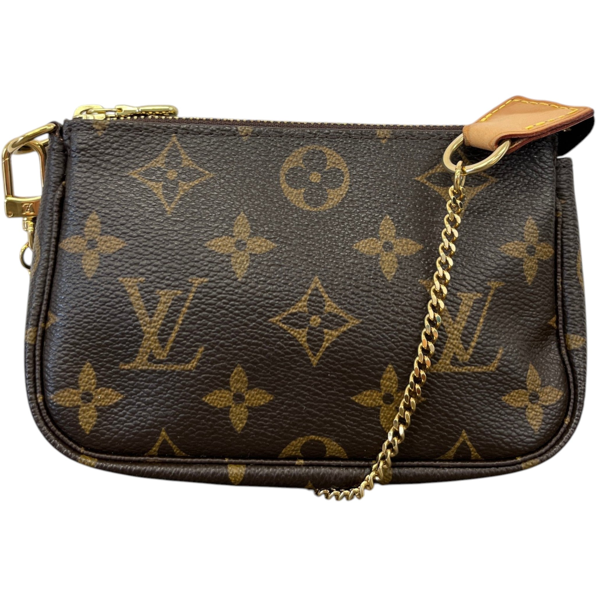 Women's Monogram Mini Pochette Accessoires Bag Brown