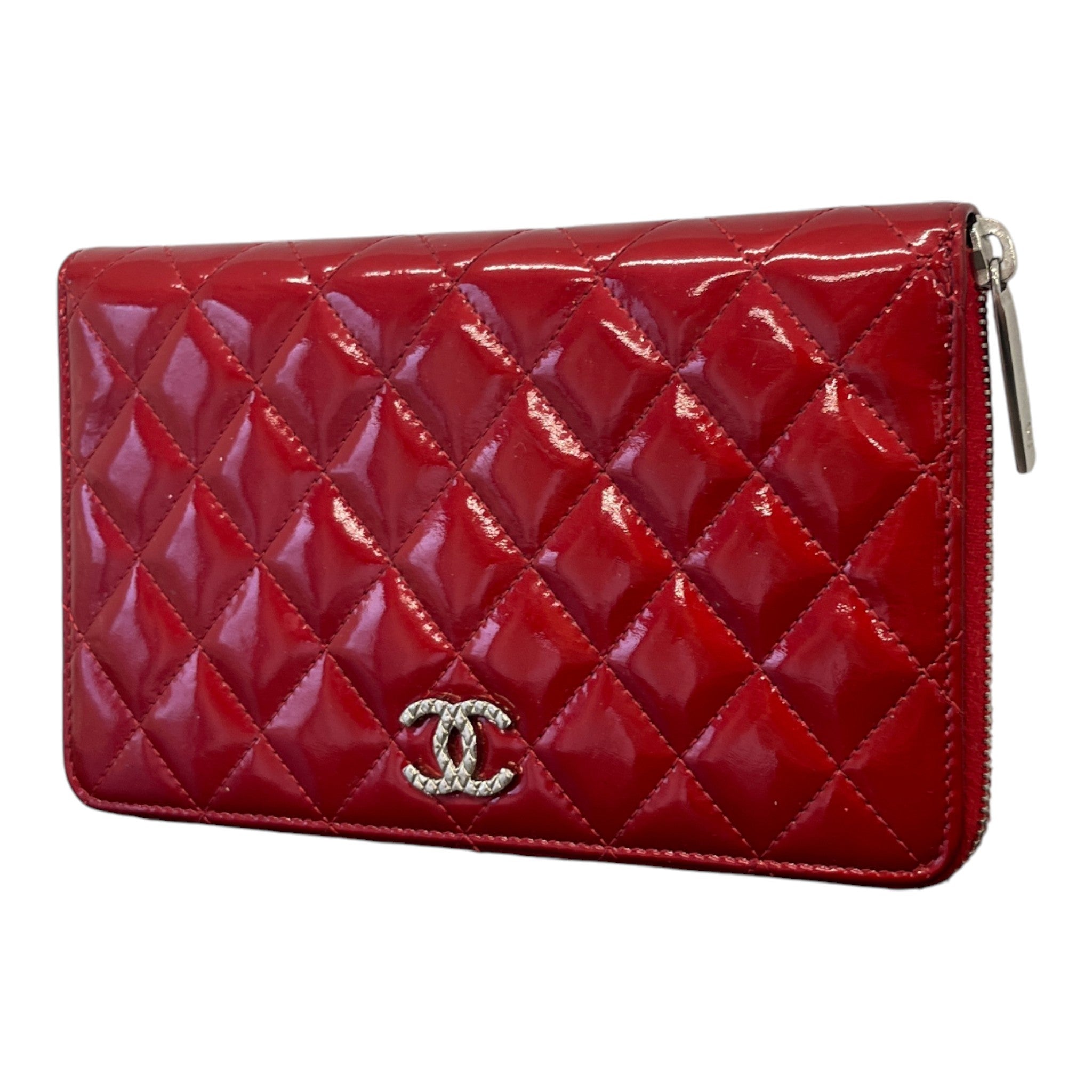Women's Zip-Around Purse Red
