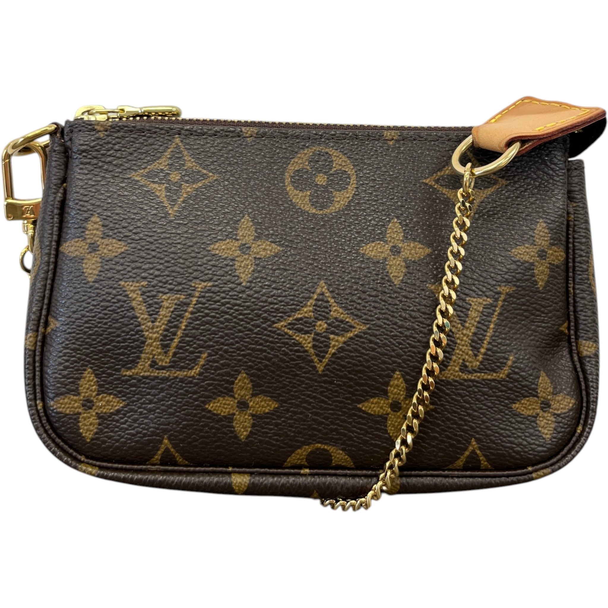 Women's Monogram Mini Pochette Accessoires Bag Brown