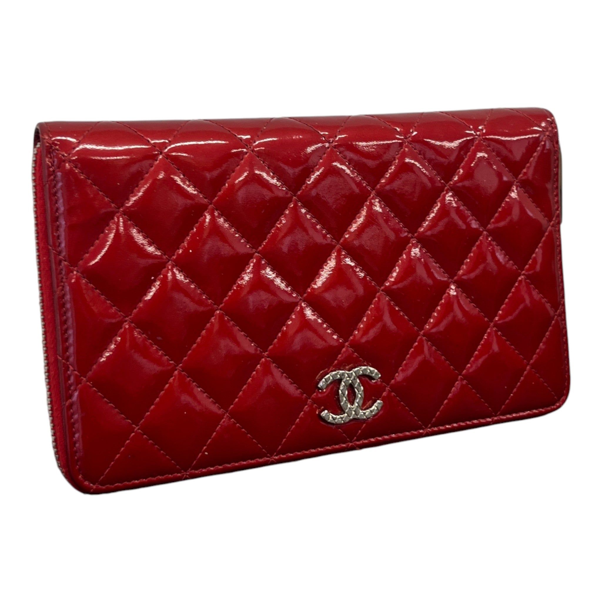 Women's Zip-Around Purse Red