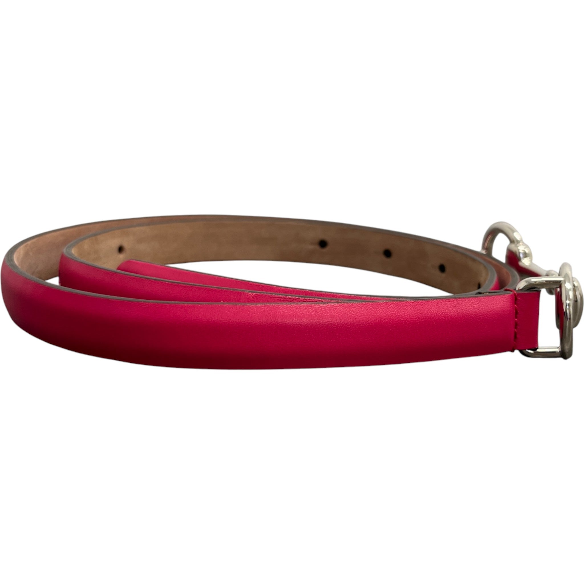 Women's Horsebit Buckle Belt Pink Size 80CM / UK 8