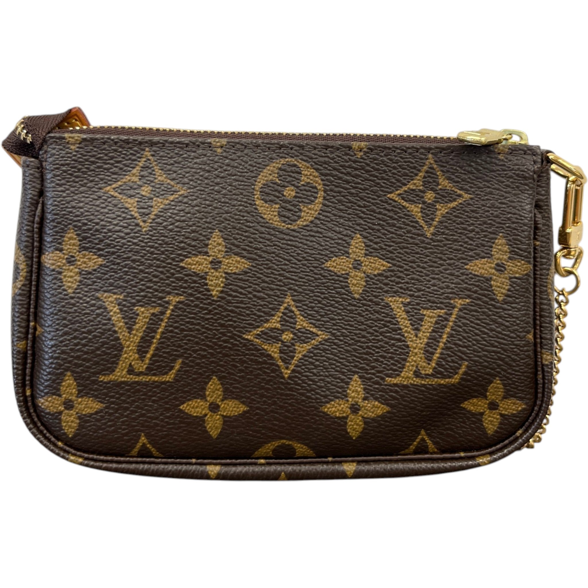 Women's Monogram Mini Pochette Accessoires Bag Brown